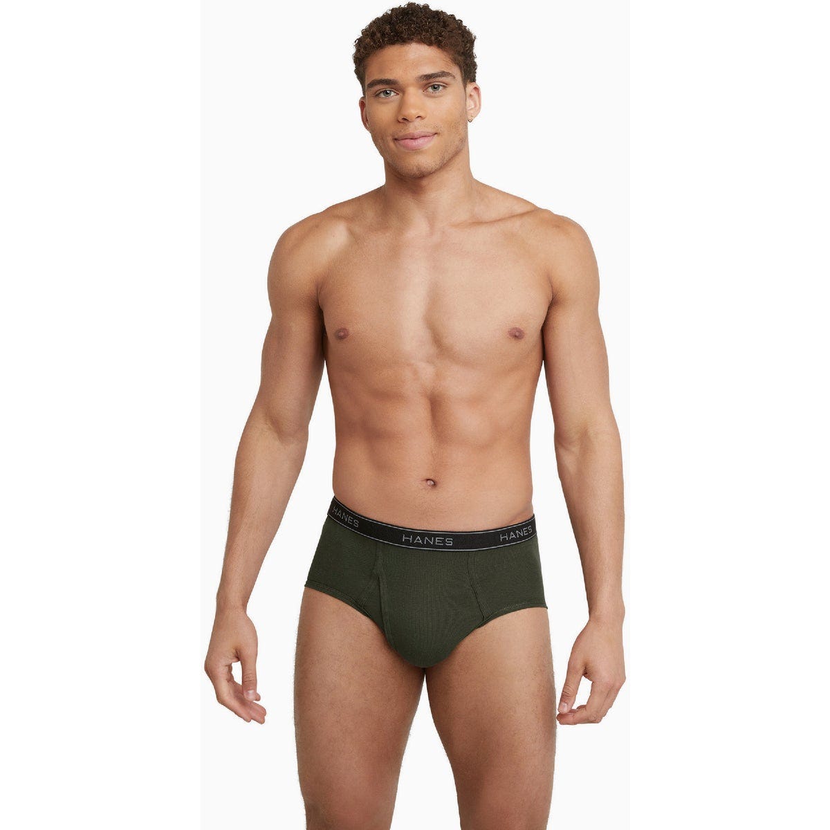 Hanes Men's L Dyed Cotton Briefs (6-Pack)