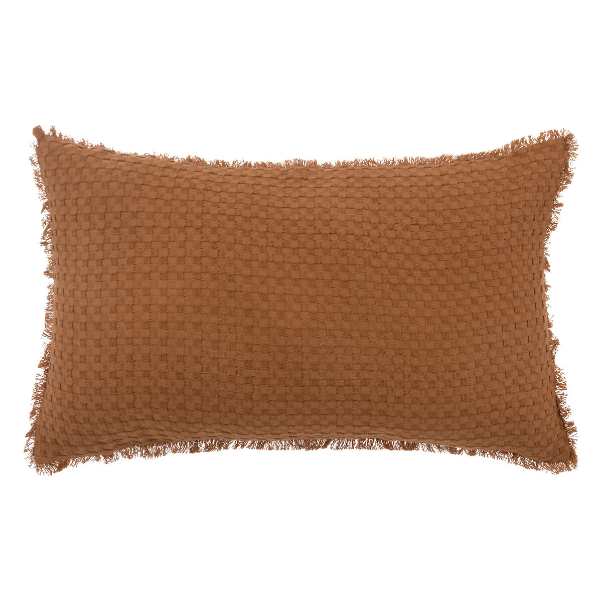 "Widdy" honeycomb cushion Terracotta Rose, 30x50 cm
