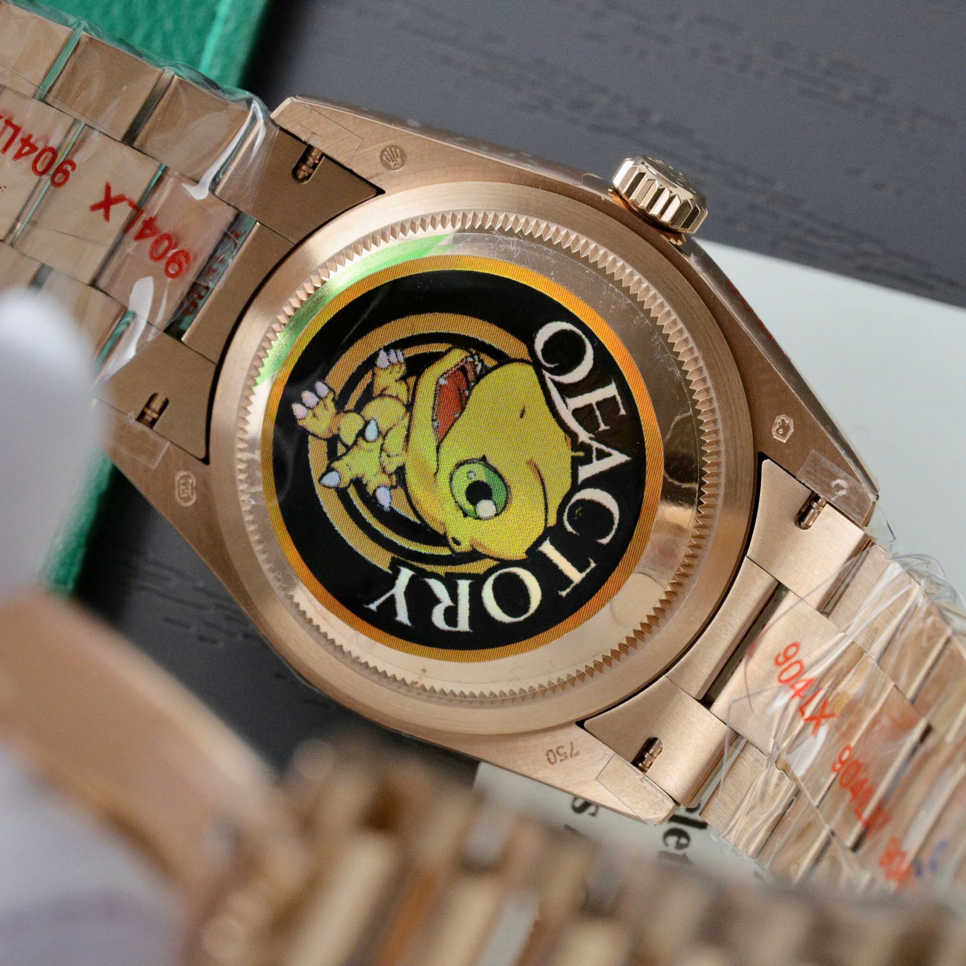 Rolex Day-Date Rose Gold Replica Watch Dial Mother Of Pearl QF Factory 36mm - Elite Watch Atelier