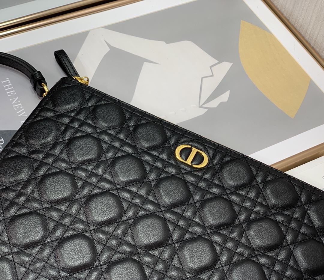 Lagre Dior Caro Daily Pouch Pink/Black/Blue/Brown For Women‎ 12in/30cm CD S5086UWHC_M81P1:1High-quality replica