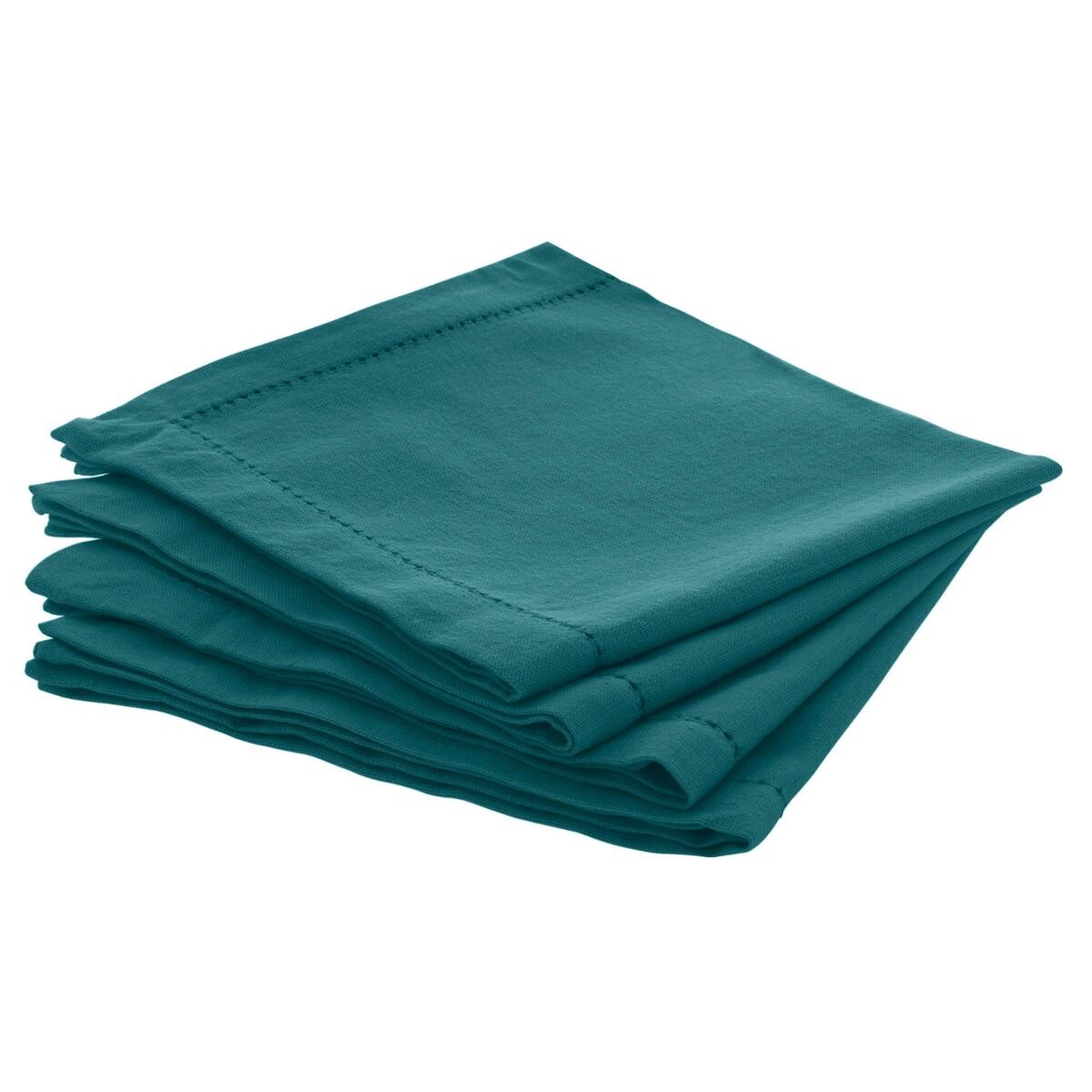 Set of 4 napkins "Chambray" Duck blue, 40x40 cm