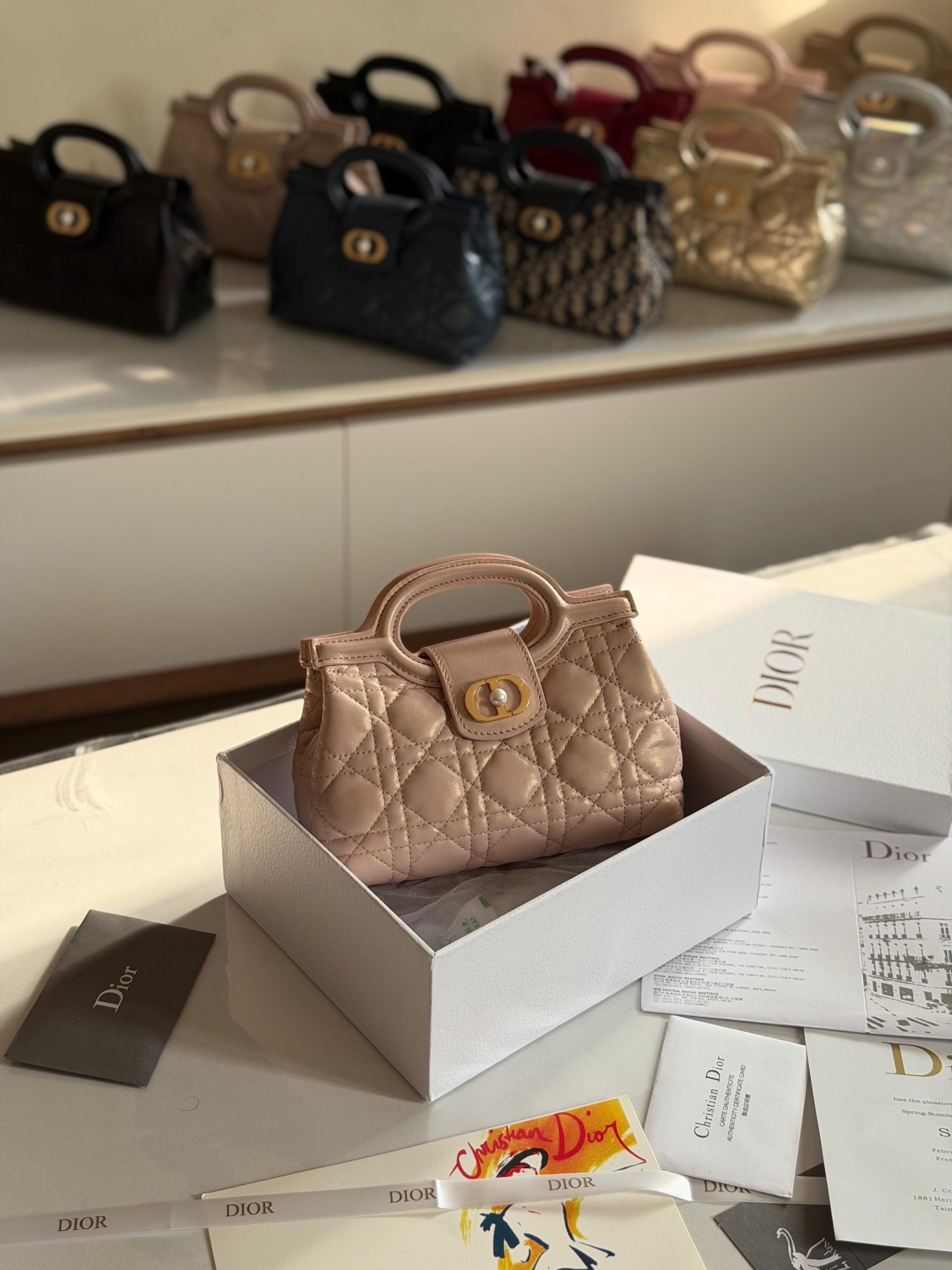 Dior Jolie Top Handle Mini Bag In Dubai
