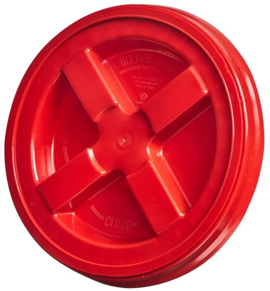Set of 12 Red Gamma Seal Lids - Leak-Proof, Twist-Lock Tops for 3.5 to 7 Gallon Buckets - Image 3