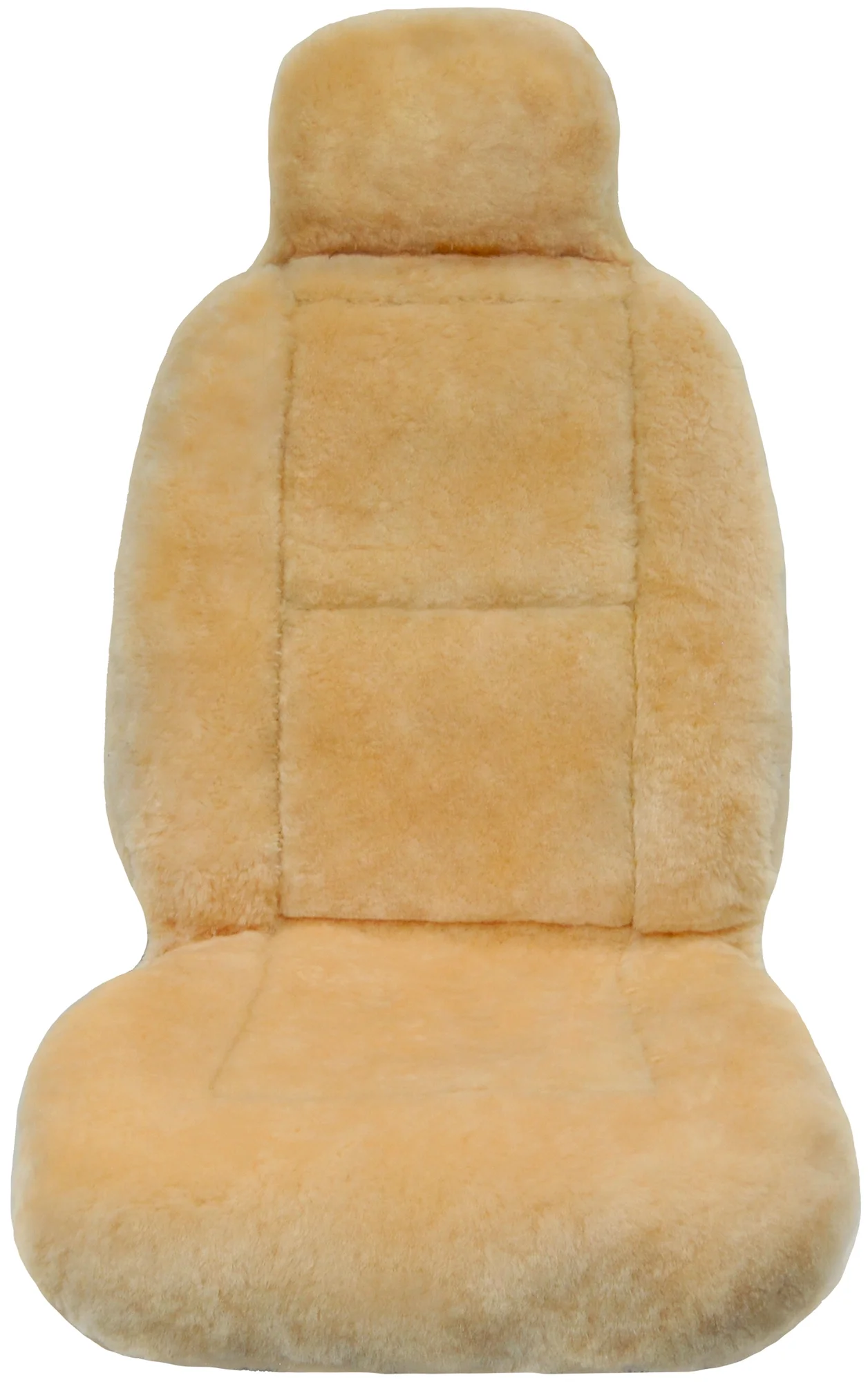 Eurow Sheepskin Seat Cover New XL Design Premium Pelt, Champagne