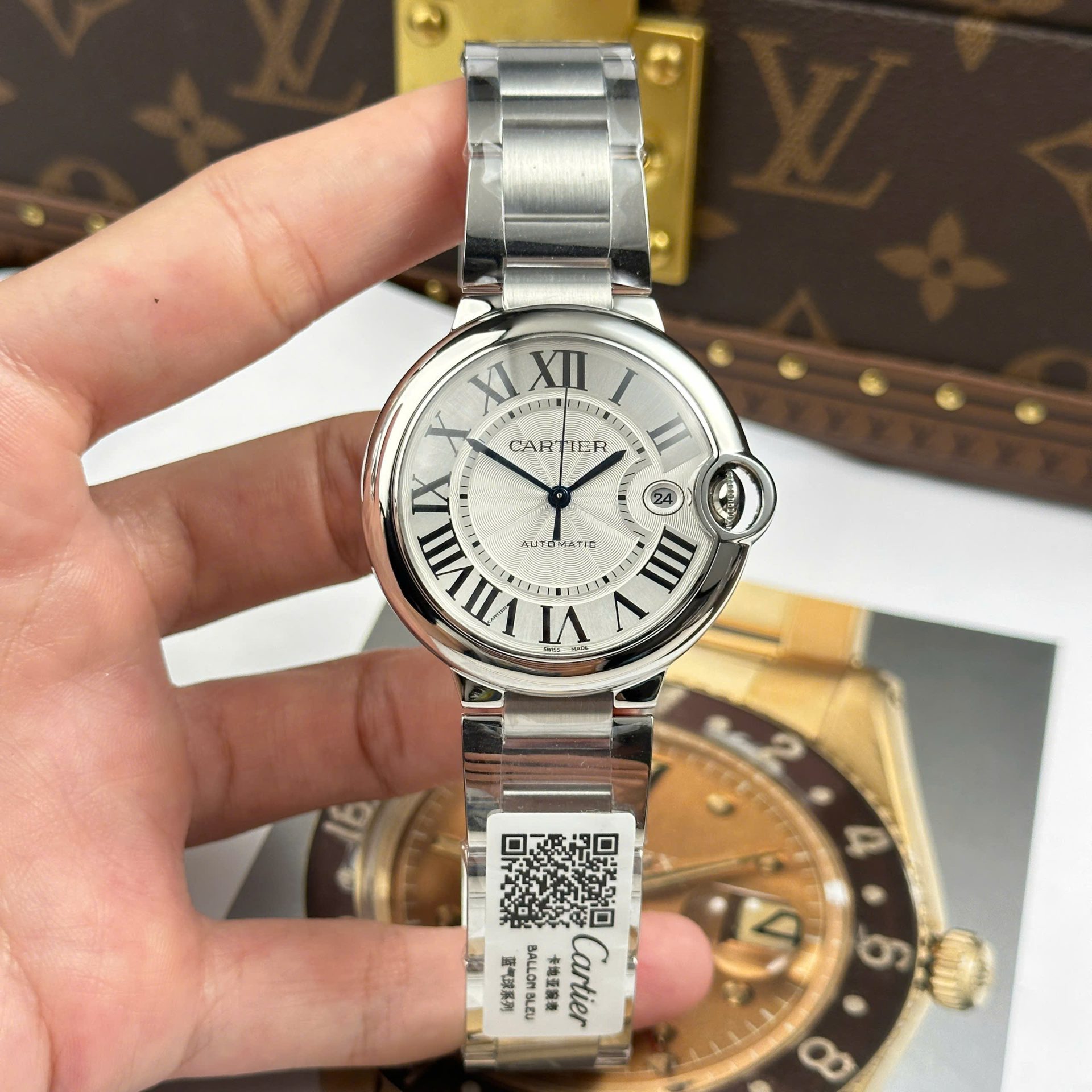 Cartier Ballon Bleu Replica Watches White Dial Automatic Movement AF Factory 40mm - Elite Watch Atelier