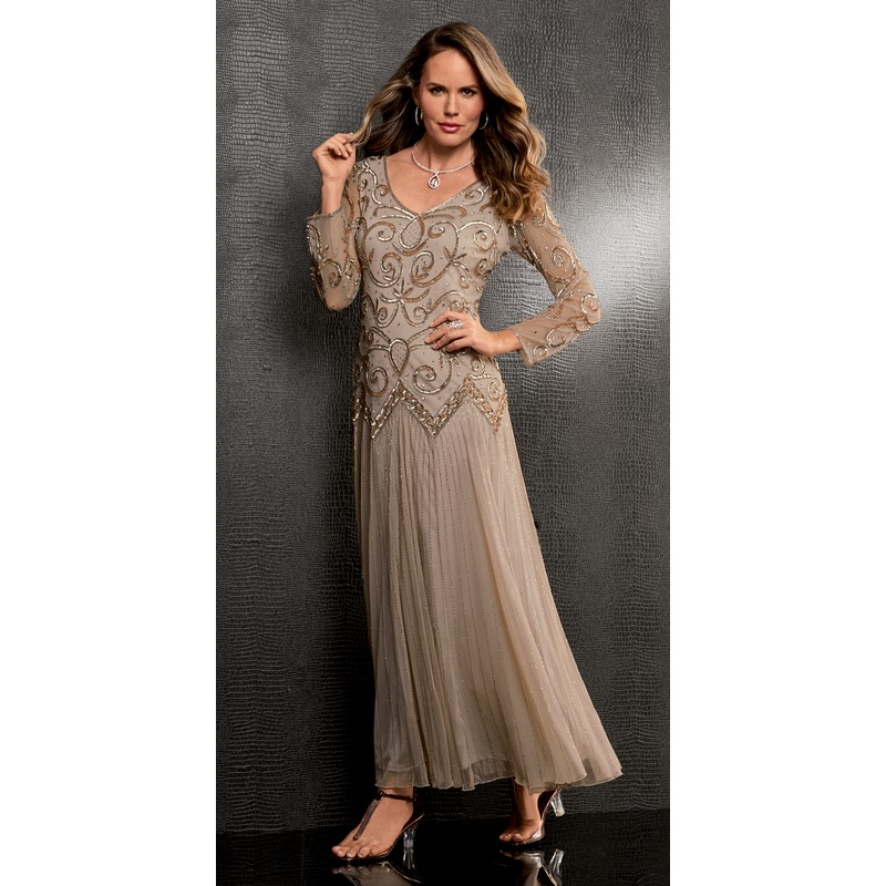 Trudie Beaded Gown - MIDNIGHT VELVET CATALOG
