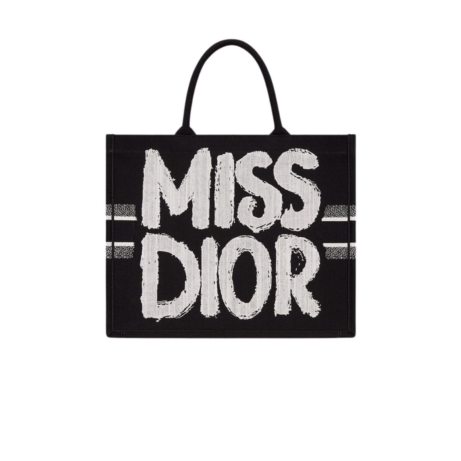 Dior Large Book Tote Bag Black And White For Women 42cm/16.5in – M1286ZEZD_M993