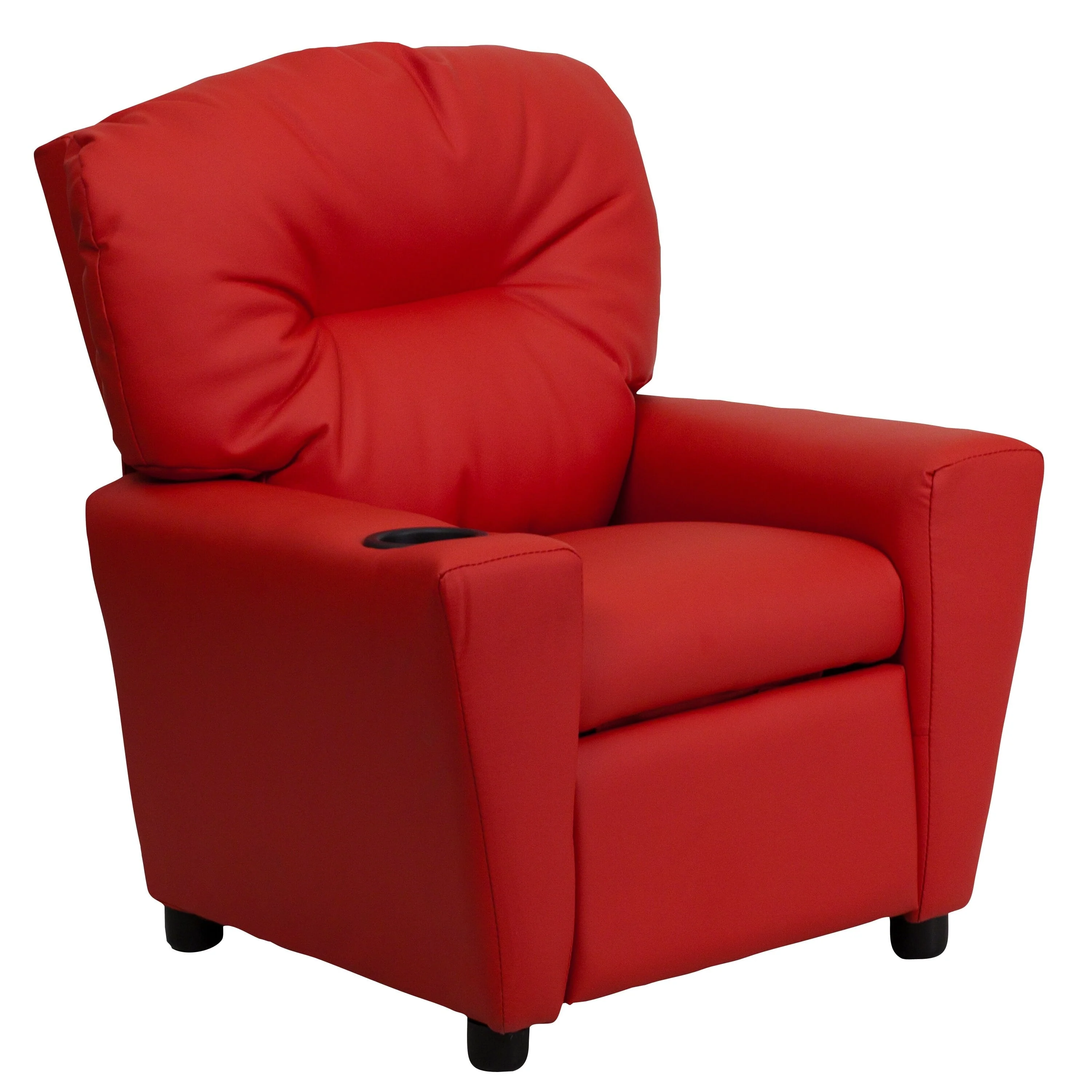 Lancaster Home Contemporary Kids Recliner with Cup Holder Brown Microfiber - Image 20