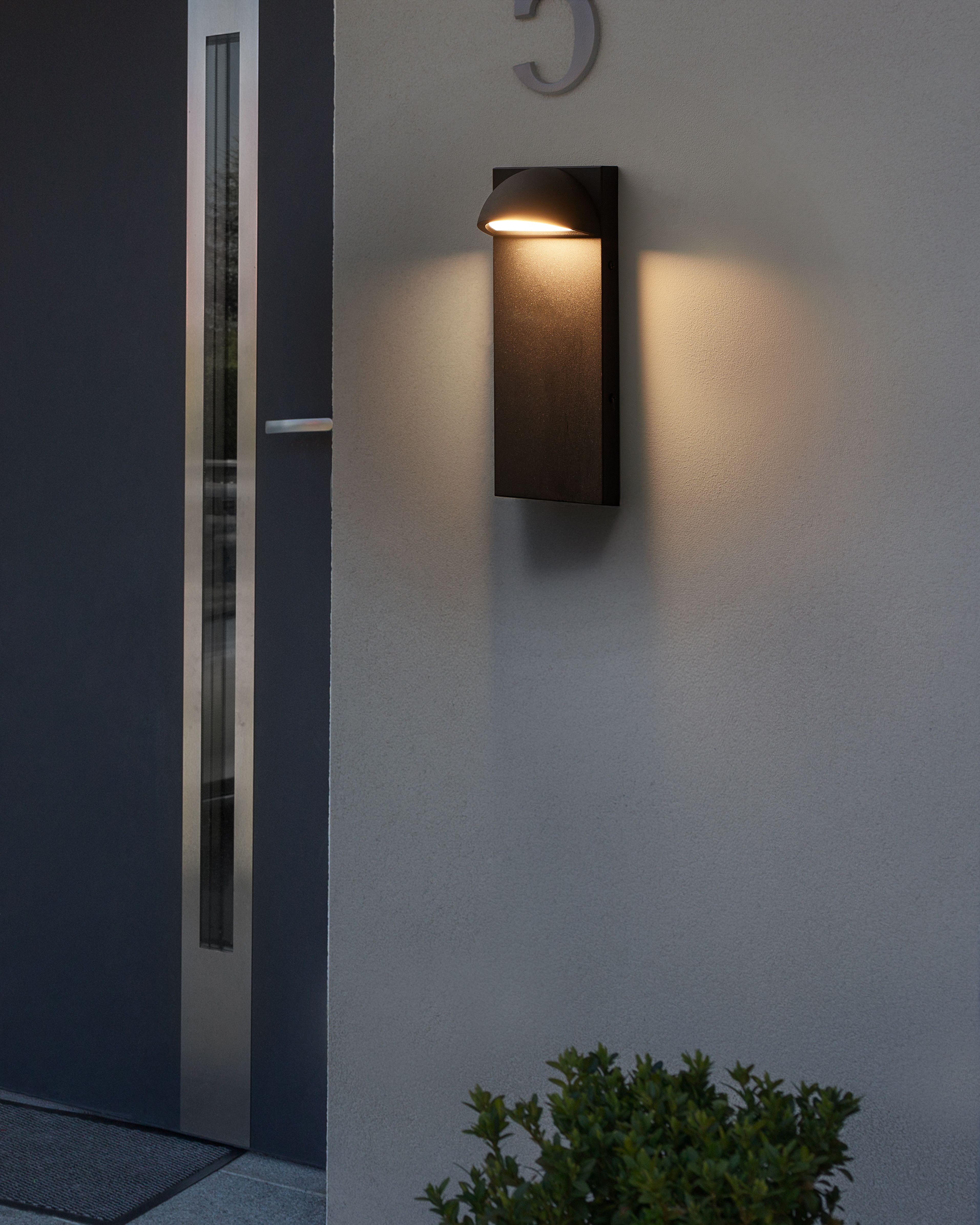 Outdoor LED Wall Light SAJUR Black