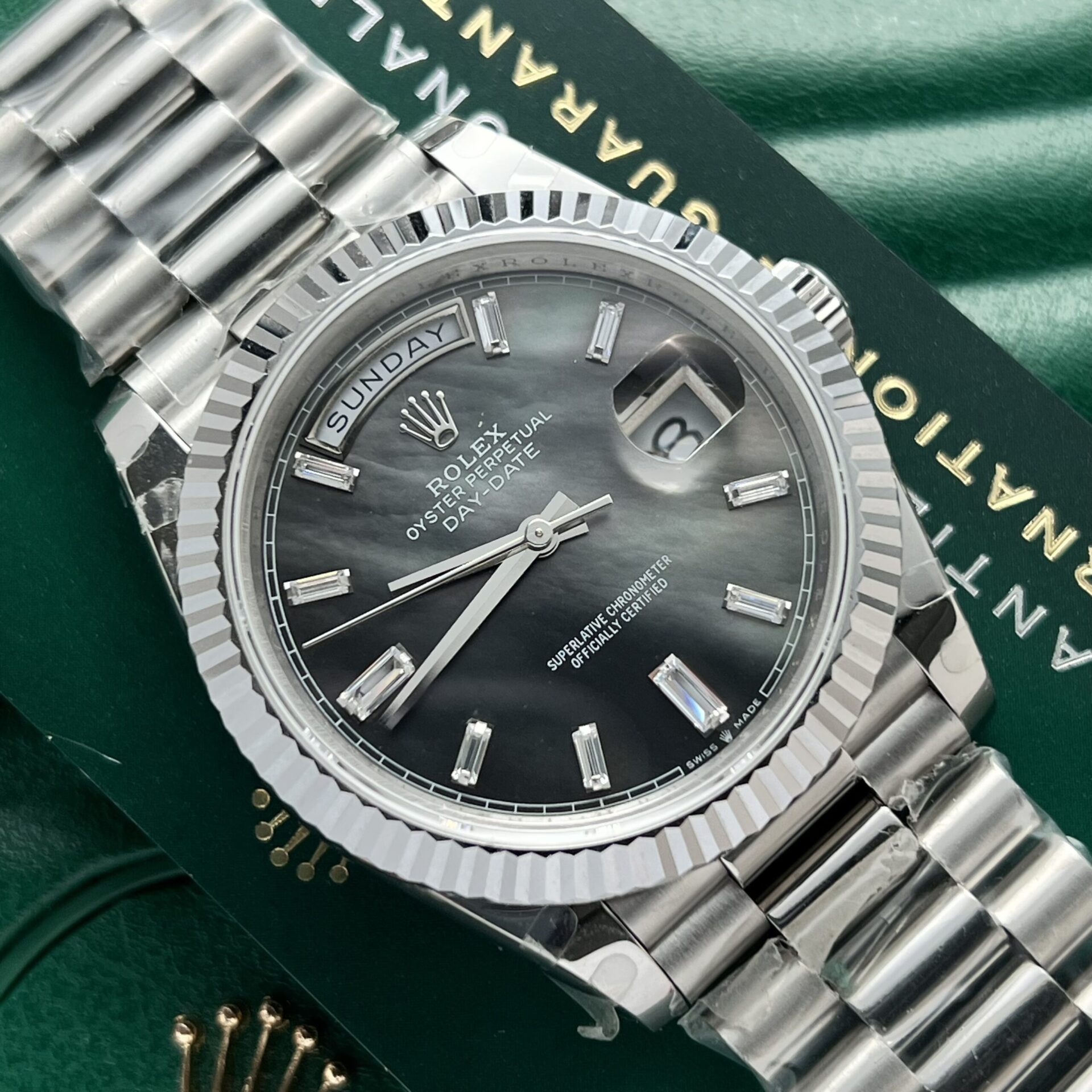 Rolex Replica Watches Day-Date Mother Of Pearl Dial 40mm - Elite Watch Atelier