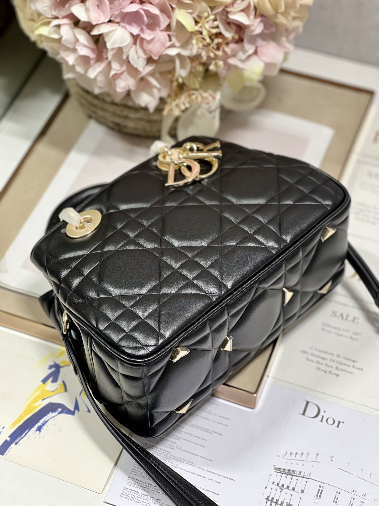 The Medium Lady 95.22 Bag Black/White/Grey For Women 9.5in/ 24cm1:1High-quality replica