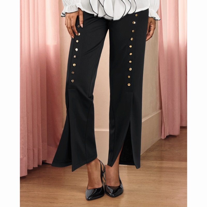 Bisa Button Pant - MIDNIGHT VELVET CATALOG