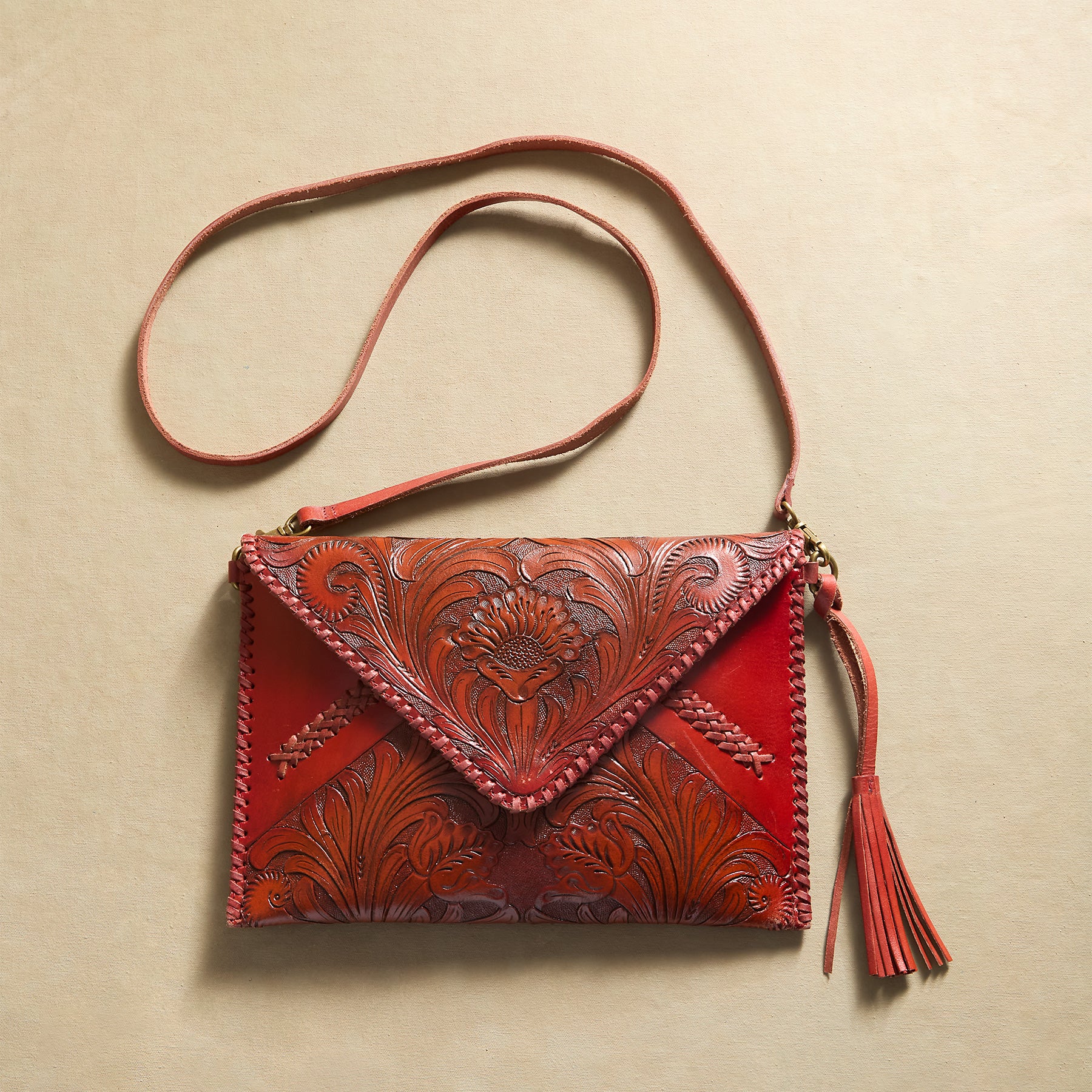 Shasta Tooled Clutch - Sundance Clothing