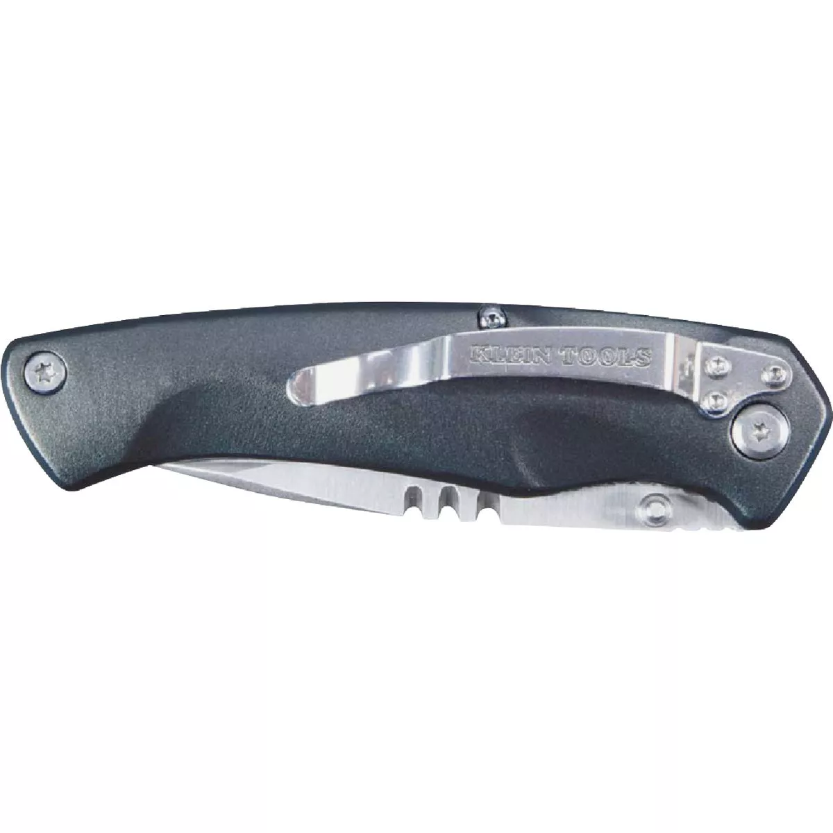 Klein 3-3/8 In. Electrician's Stainless Steel Folding Pocket Knife with #2 Phillips Driver