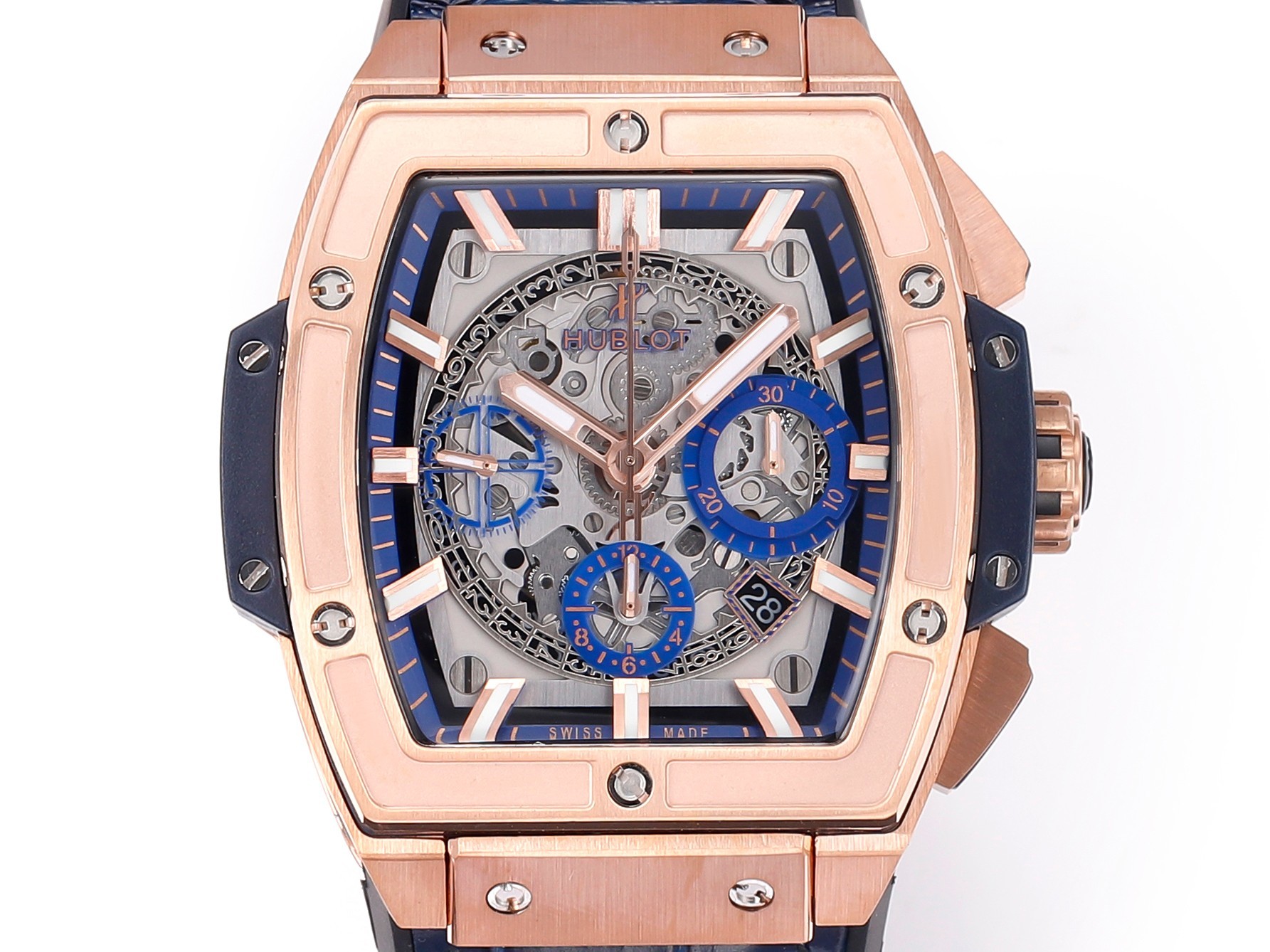 Hublot SPIRIT OF BIG BANG Chronograph, 45 mm Textured rubber strap(1:1 replica) - Top club