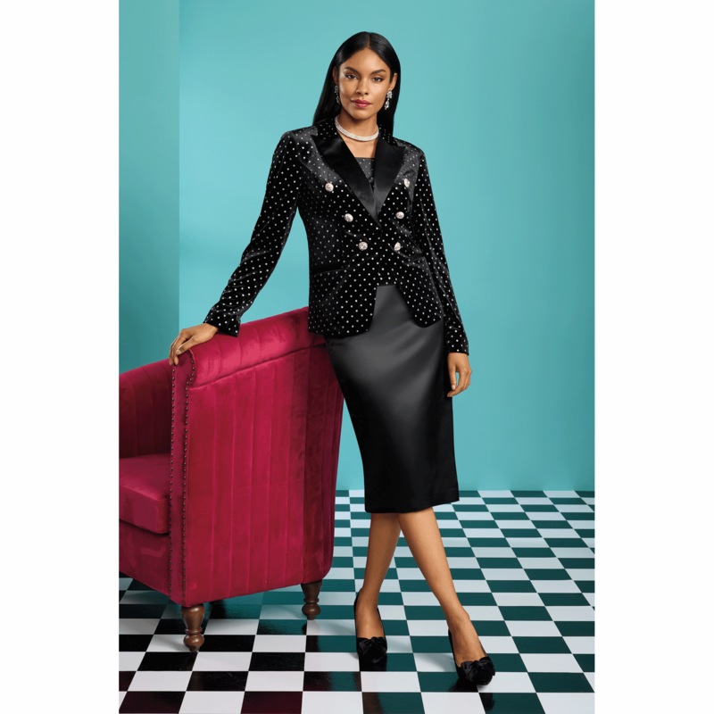 Danae Skirt Suit - MIDNIGHT VELVET CATALOG
