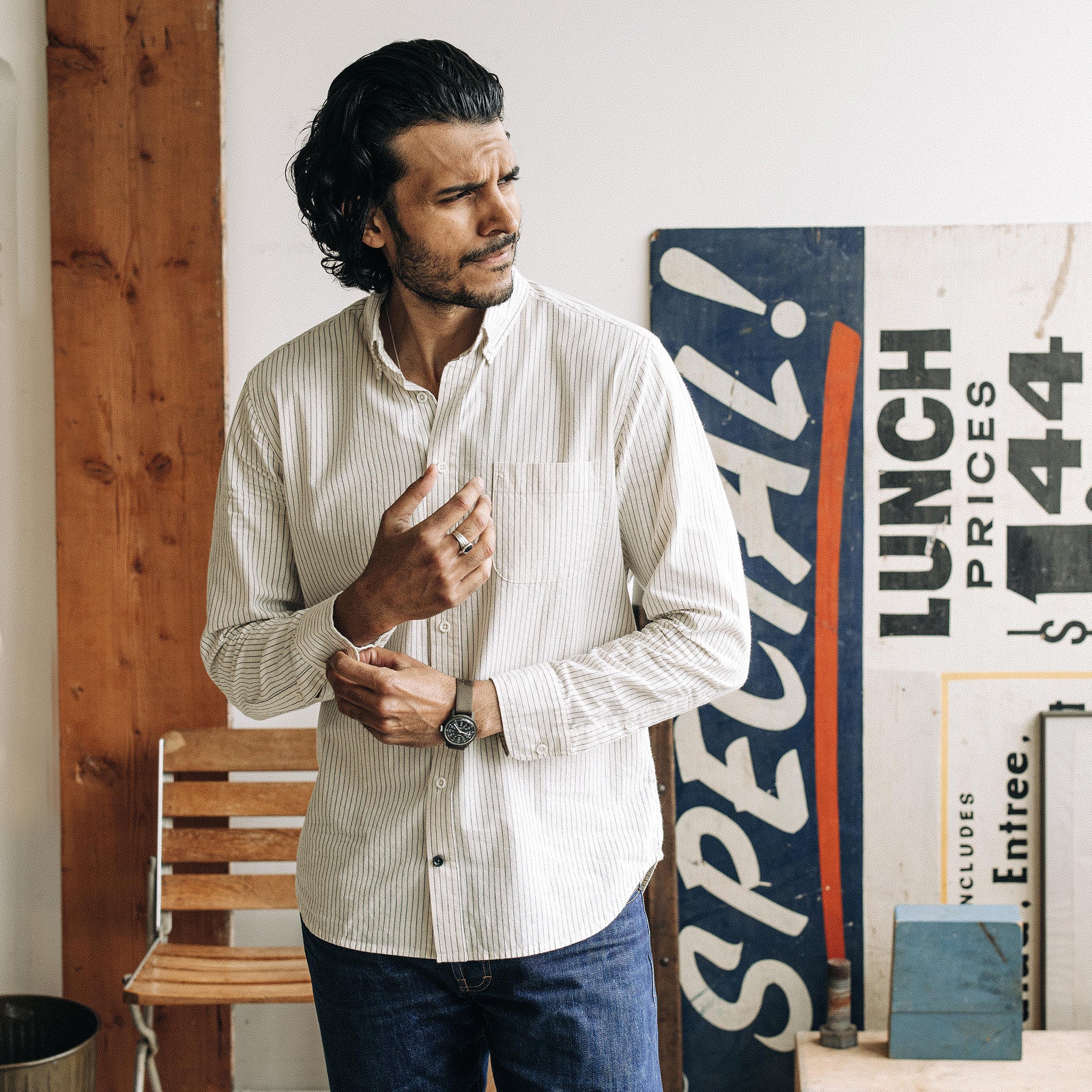 The Jack in Indigo Stripe