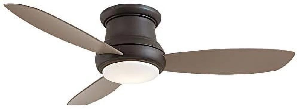 Ceiling Fan With Light Kit In Traditional Style 11.5 Inches Tall By 52 Inches Wide-Oil Rubbed Bronze Finish-Taupe Blade Color Minka Aire Fans