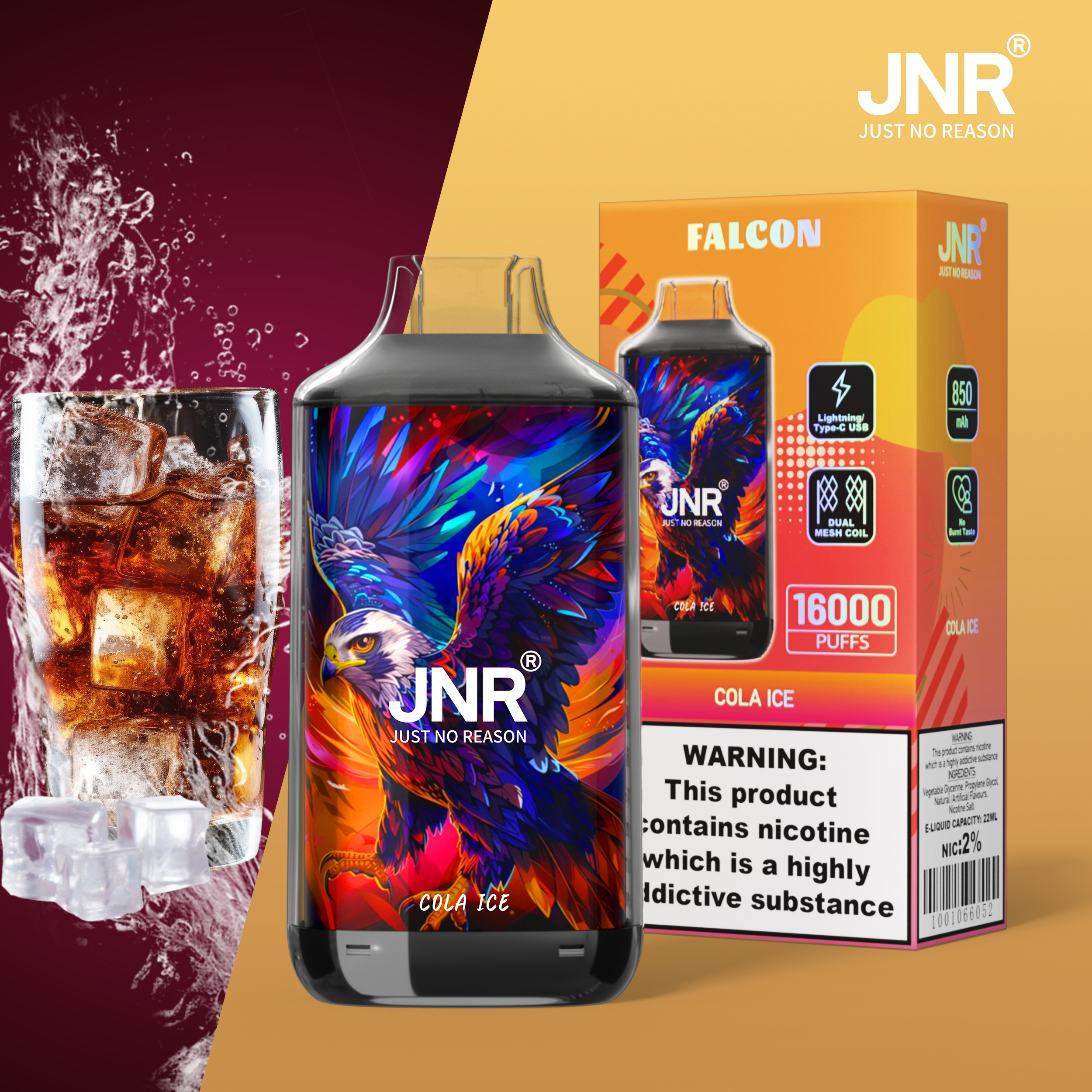 JNR Falcon 16000 Puffs