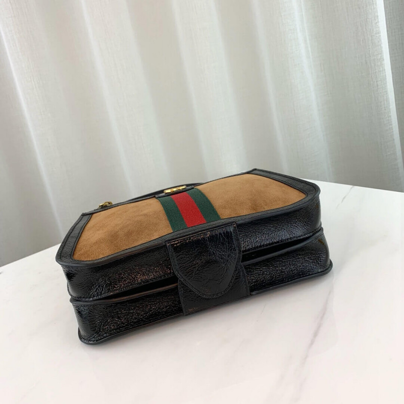 Replica Gucci Ophidia Web Suede Saddle Bag 5236581:1High-quality replica