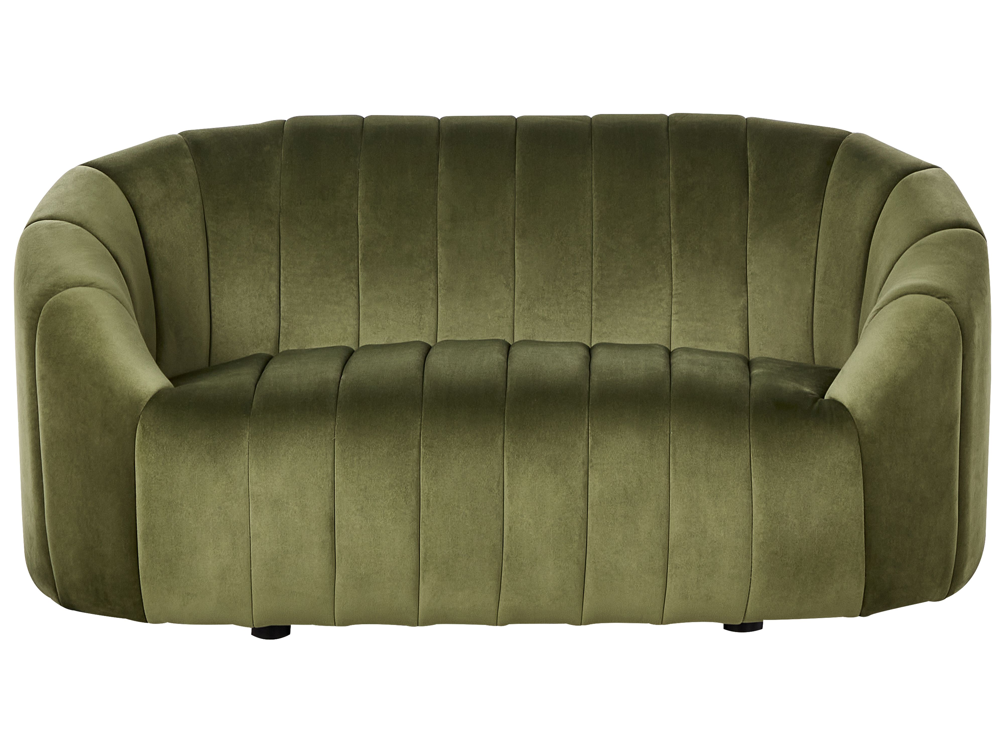 Sofa 2 Seater MALUNG Velvet Dark Green