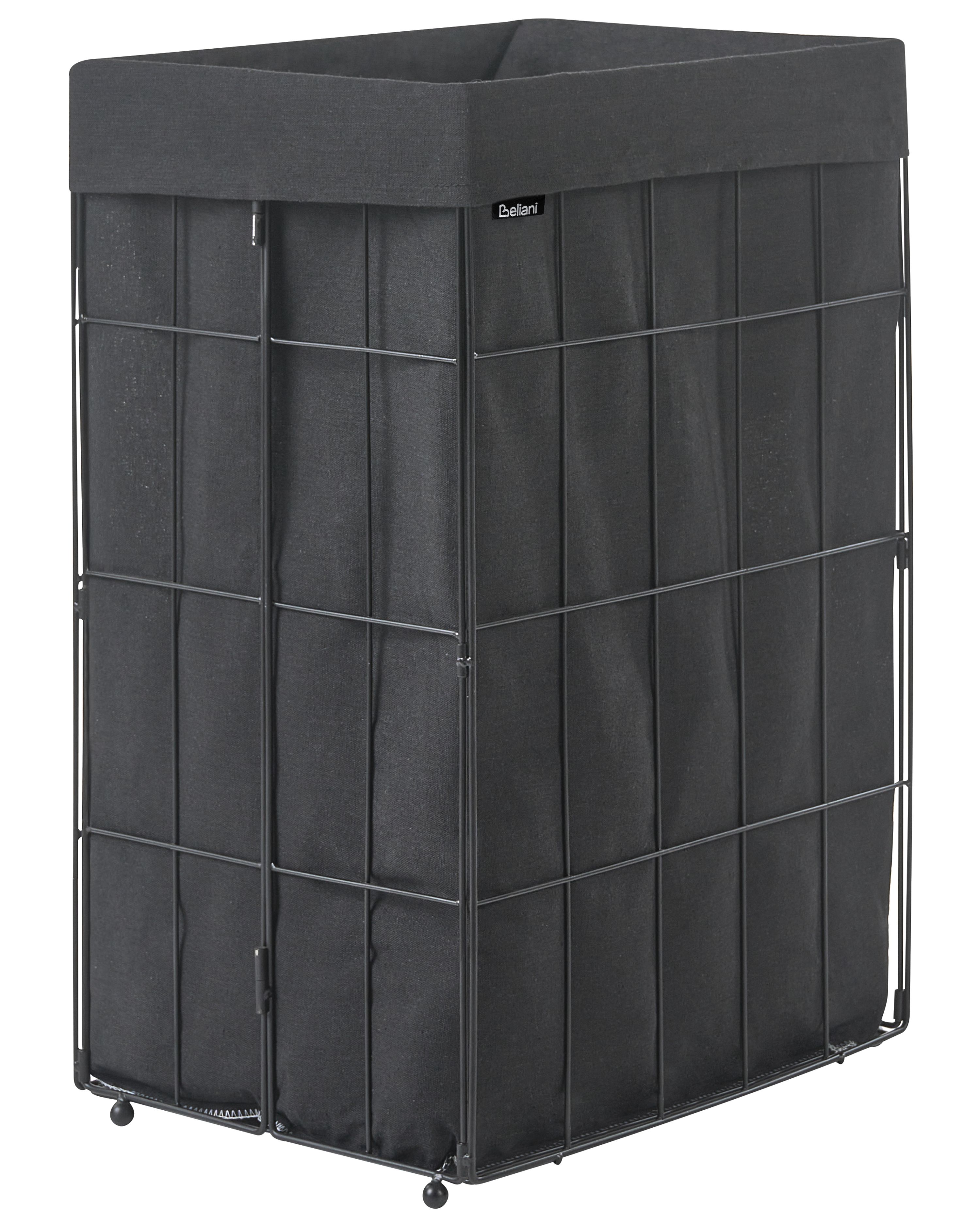 Laundry Basket CULPINA Metal Black 72 L