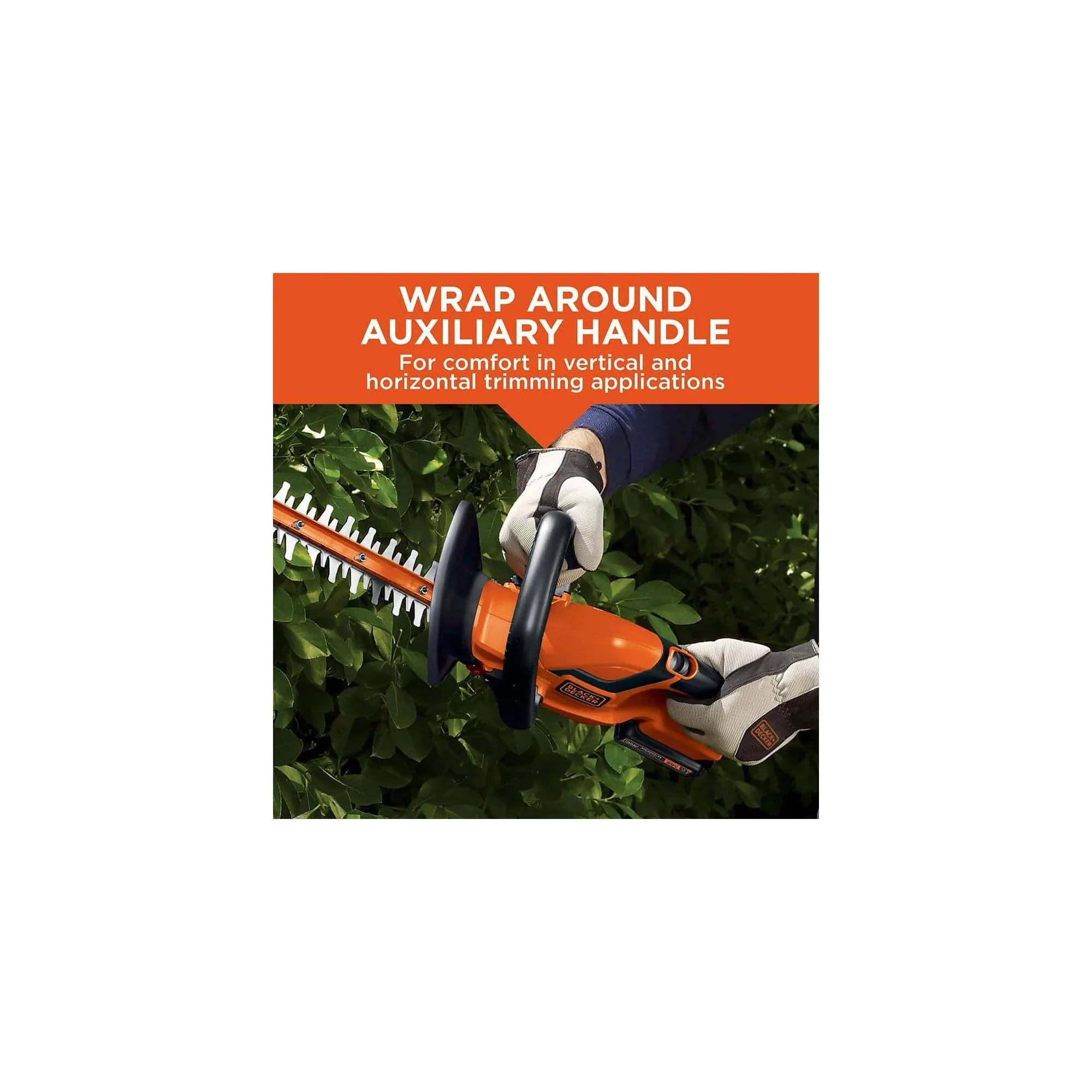 BLACK+DECKER 20V MAX Cordless Lithium 22 in Hedge Trimmer - LHT2220 - Image 5 BLACK+DECKER 20V MAX Cordless Lithium 22 in Hedge Trimmer - LHT2220 - Image 5