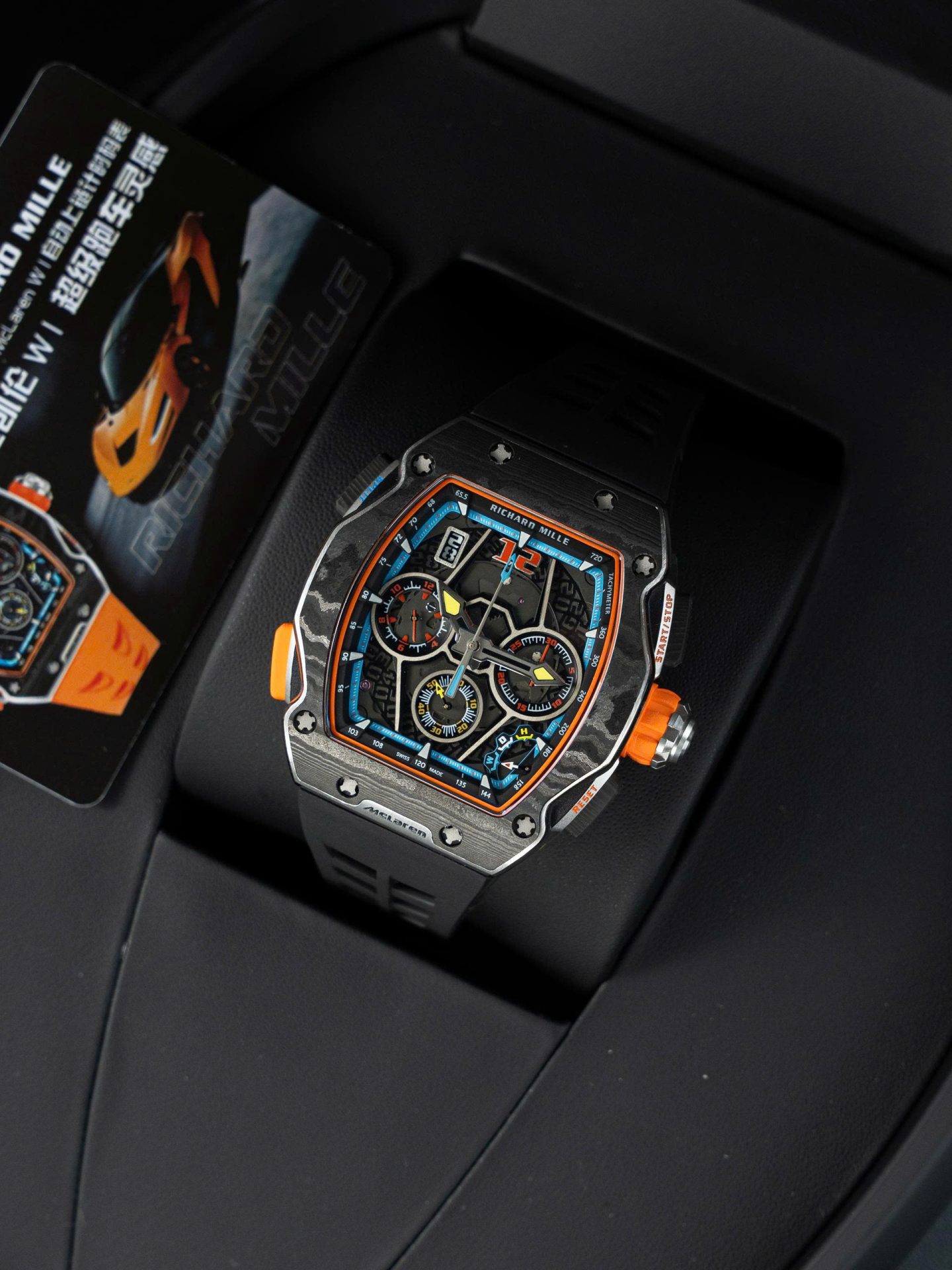 Richard Mille RM65-01 Imitation Watches Black Rubber Strap 44.5×49.9mm - Elite Watch Atelier