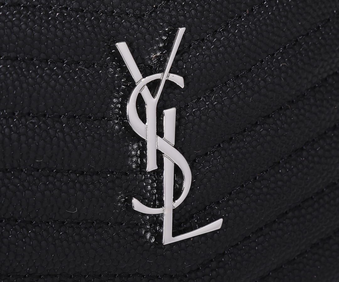 Replica Ysl Lou Mini Bag Black/Silver Hardware1:1High-quality replica
