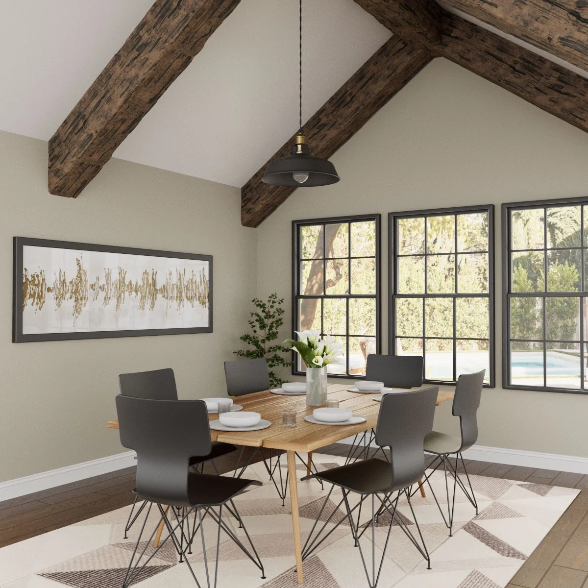 Ekena Millwork 3 1/2"W x 3 1/2"H x 120"L 3-Sided (U-Beam) Salvaged Timber HeritageTimber Faux Wood Ceiling Beam, Kona Brown - Image 11