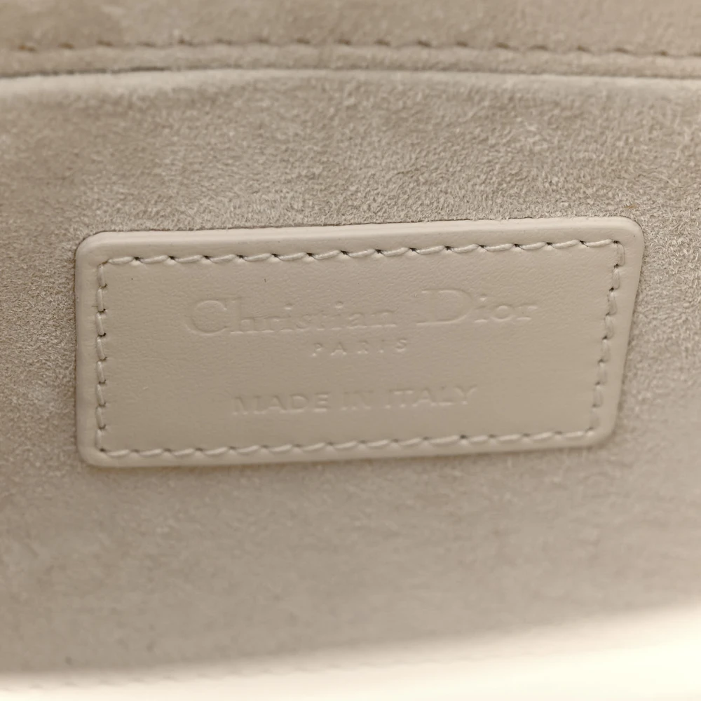 Dior Latte Diamond Cannage Calfskin Superfake Handbag
