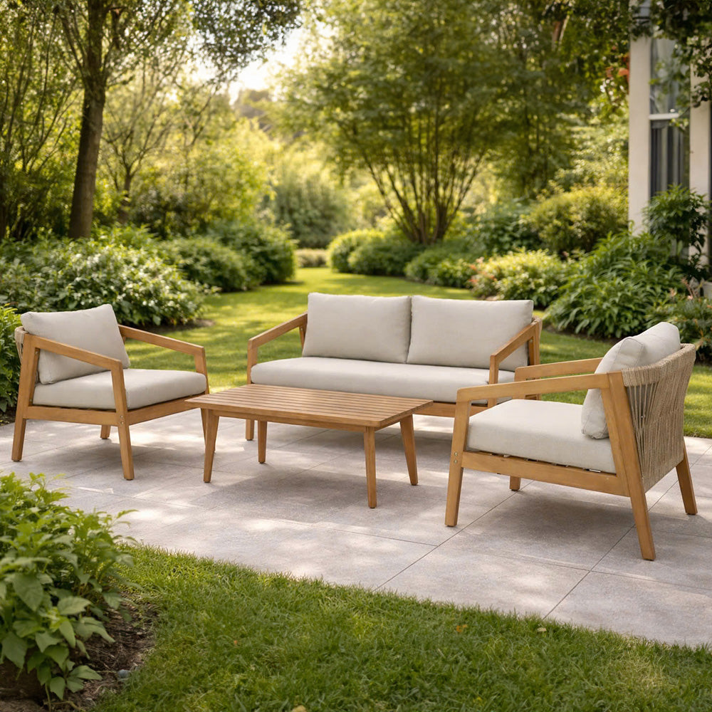 Blokker Paleo Loungeset - Acaciahout - Beige