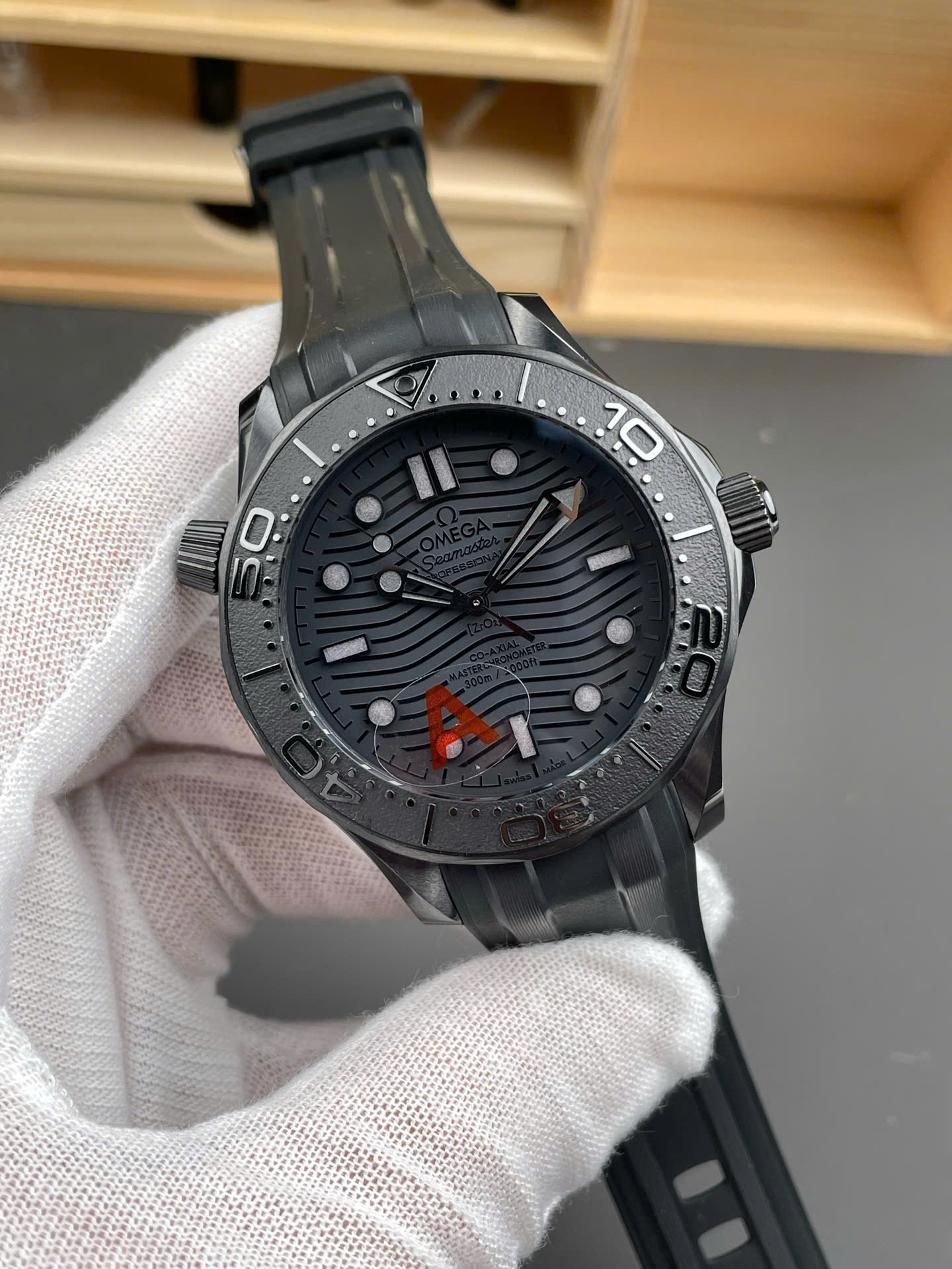 Omega Seamaster Diver 300M Black Black Ceramic Luxury Fake Watches VS Factory Men s 42mm - Elite Watch Atelier