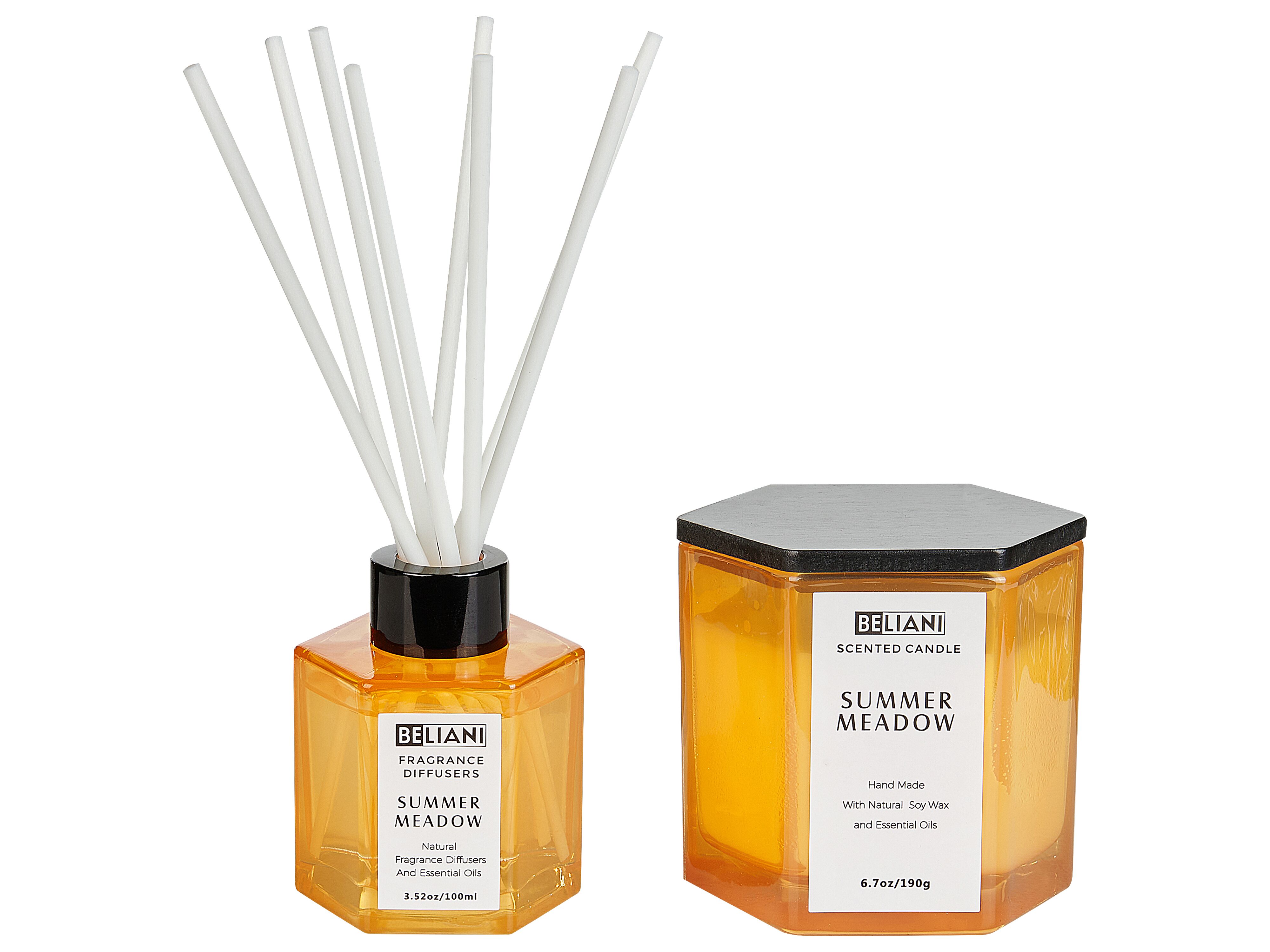 Scented Candle with Fragrance Reed Diffuser CLASSY TINT Soy Wax Fresh Notes