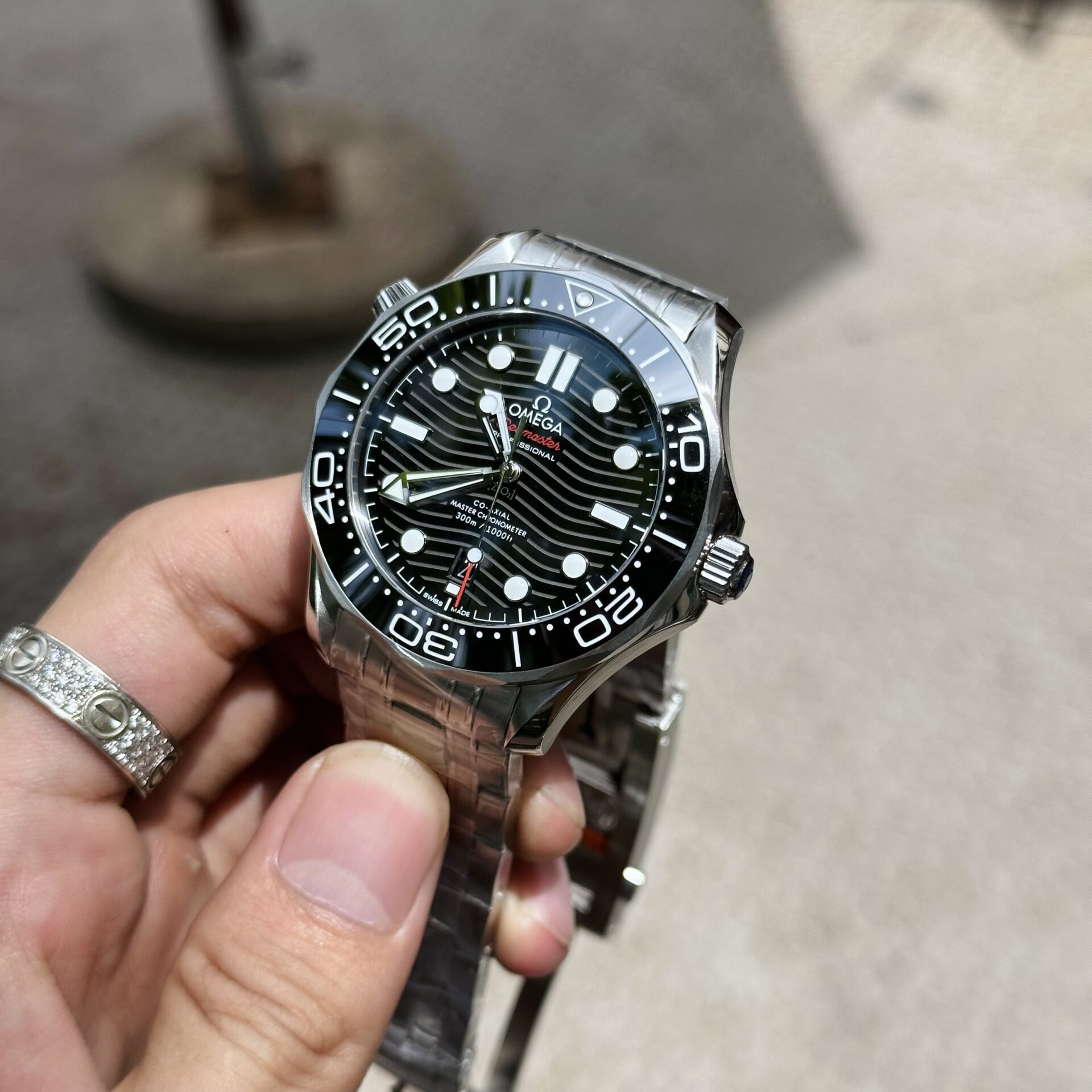 Omega Replica 1:1 Watch Seamaster Black Dial Full Set VS Factory 42mm - Top club
