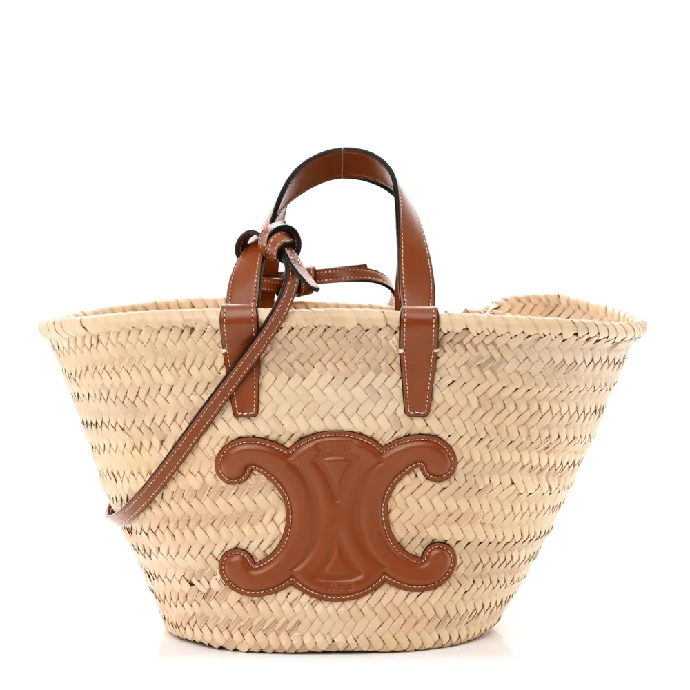 High-Quality Celine Replica Handbag – Raffia & Calfskin Leather1:1High-quality replica