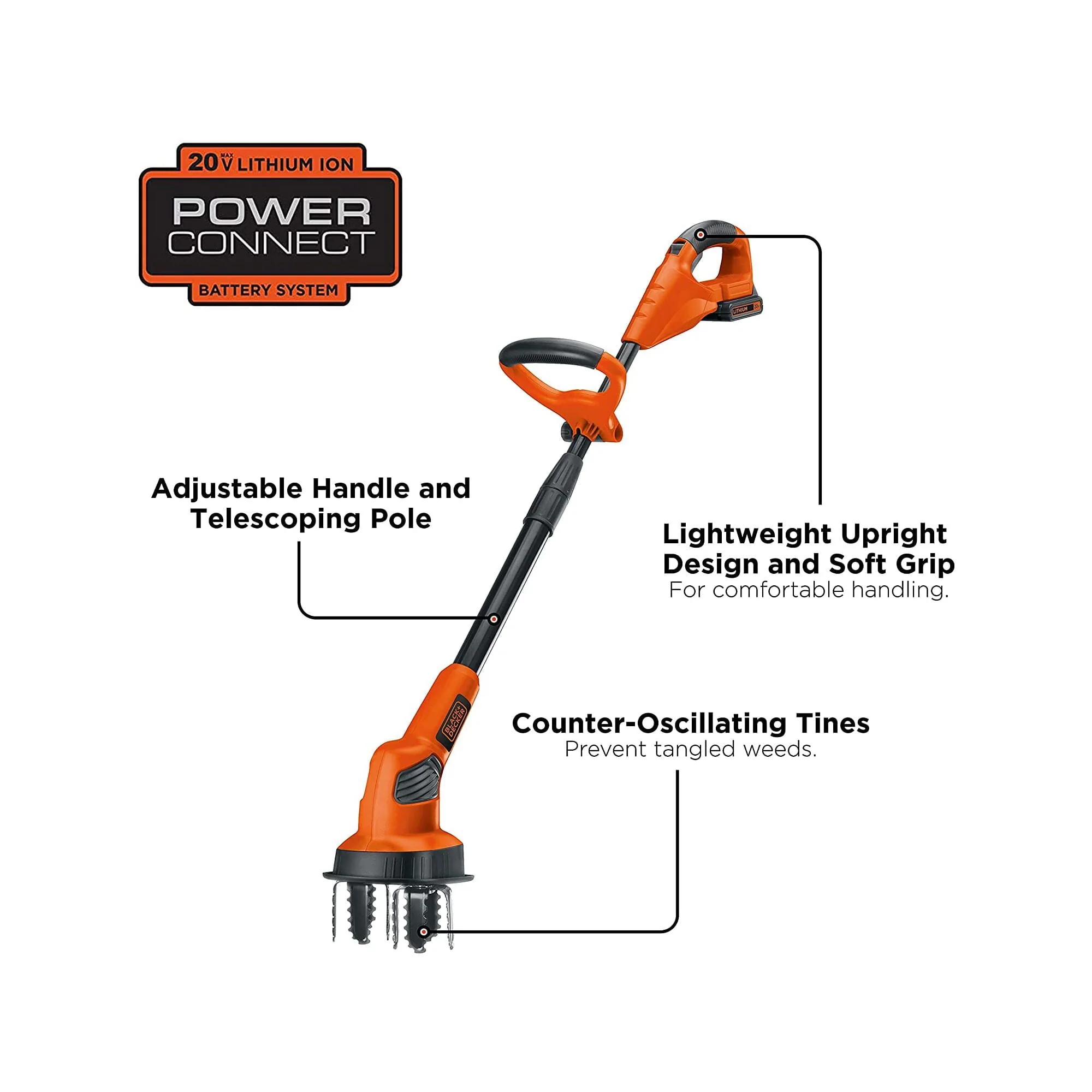 Black+Decker Lgc120 - 20V Max Lithium Garden Cultivator - Image 12
