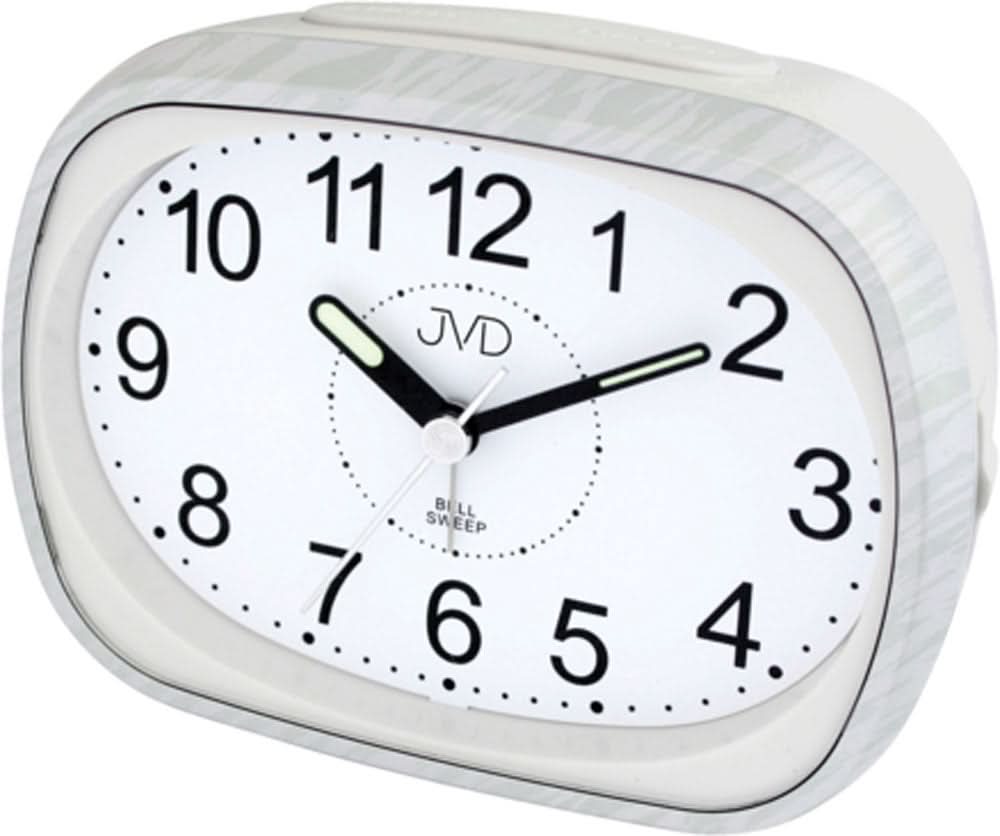 JVD Classicer Analogwecker 12.3x9.1x5.9cm Plastic • Schleichende Sekunde • Mechanischer Klingelalarm