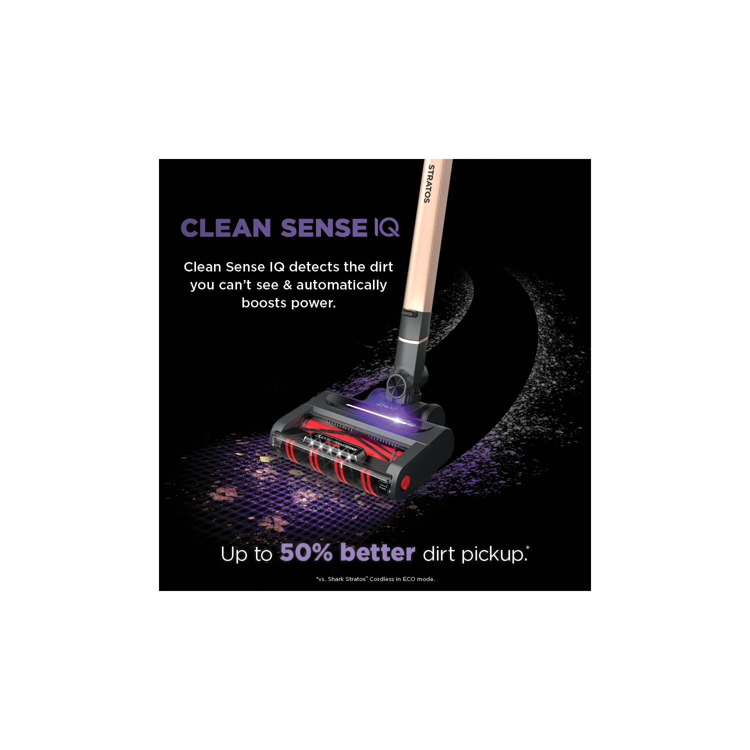 Shark Stratos Cordless Stick Vacuum Cleaner with Clean Sense IQ & DuoClean PowerFins HairPro MultiFLEX, IZ840H - Image 2