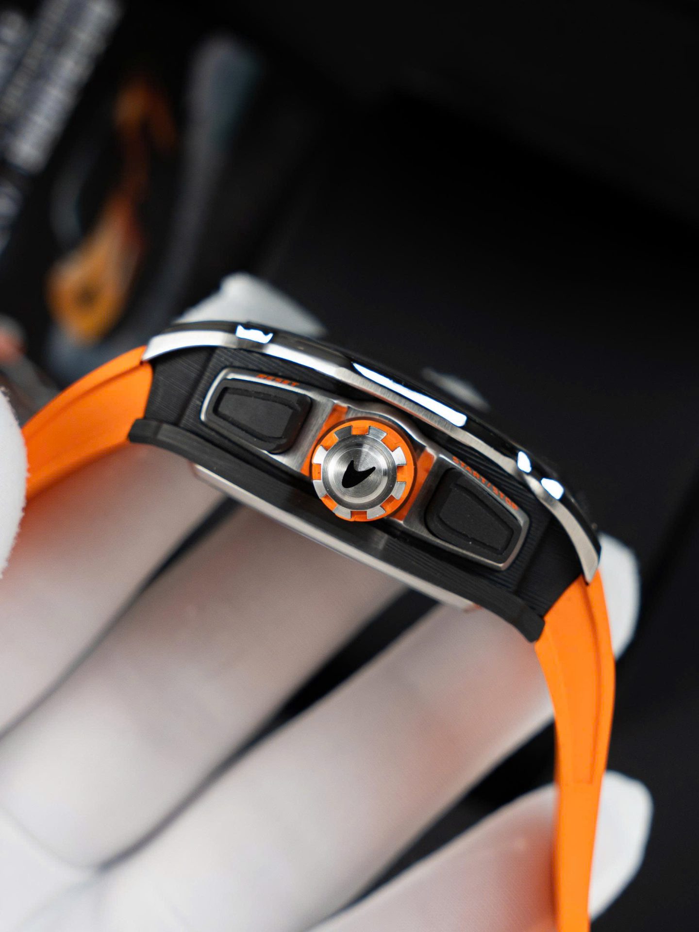 Richard Mille RM65-01 Replica Watches Orange Rubber Strap 44.5��49.9mm - Top club