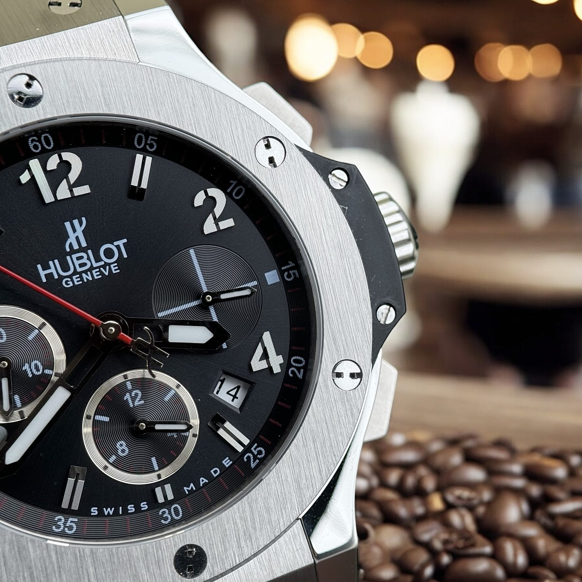 Hublot Replica 11 Watch Big Bang Chronograph Face Black Titanium Automatic 44mm - Top club