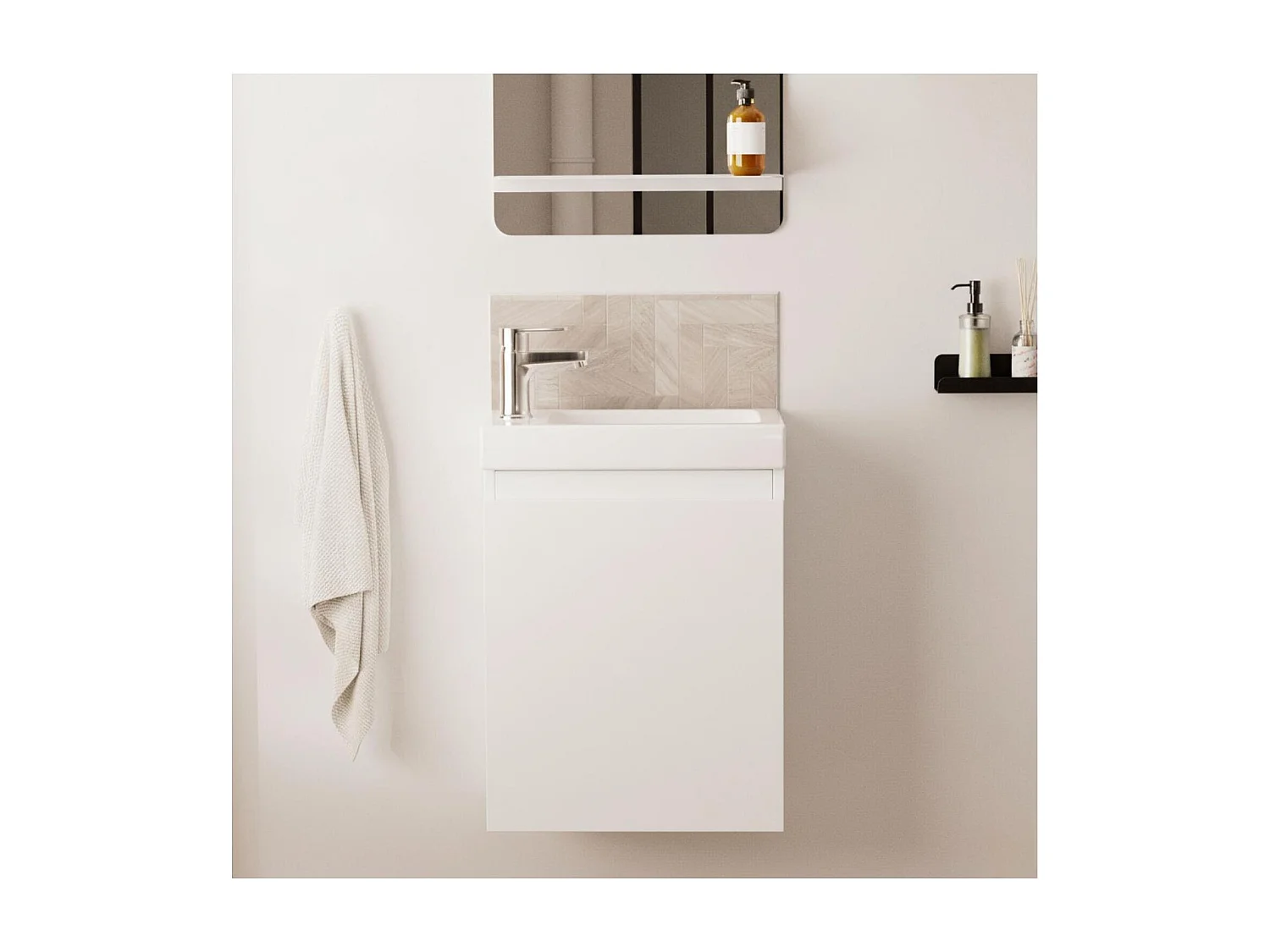 Meuble lave-mains suspendu LISA 41 cm