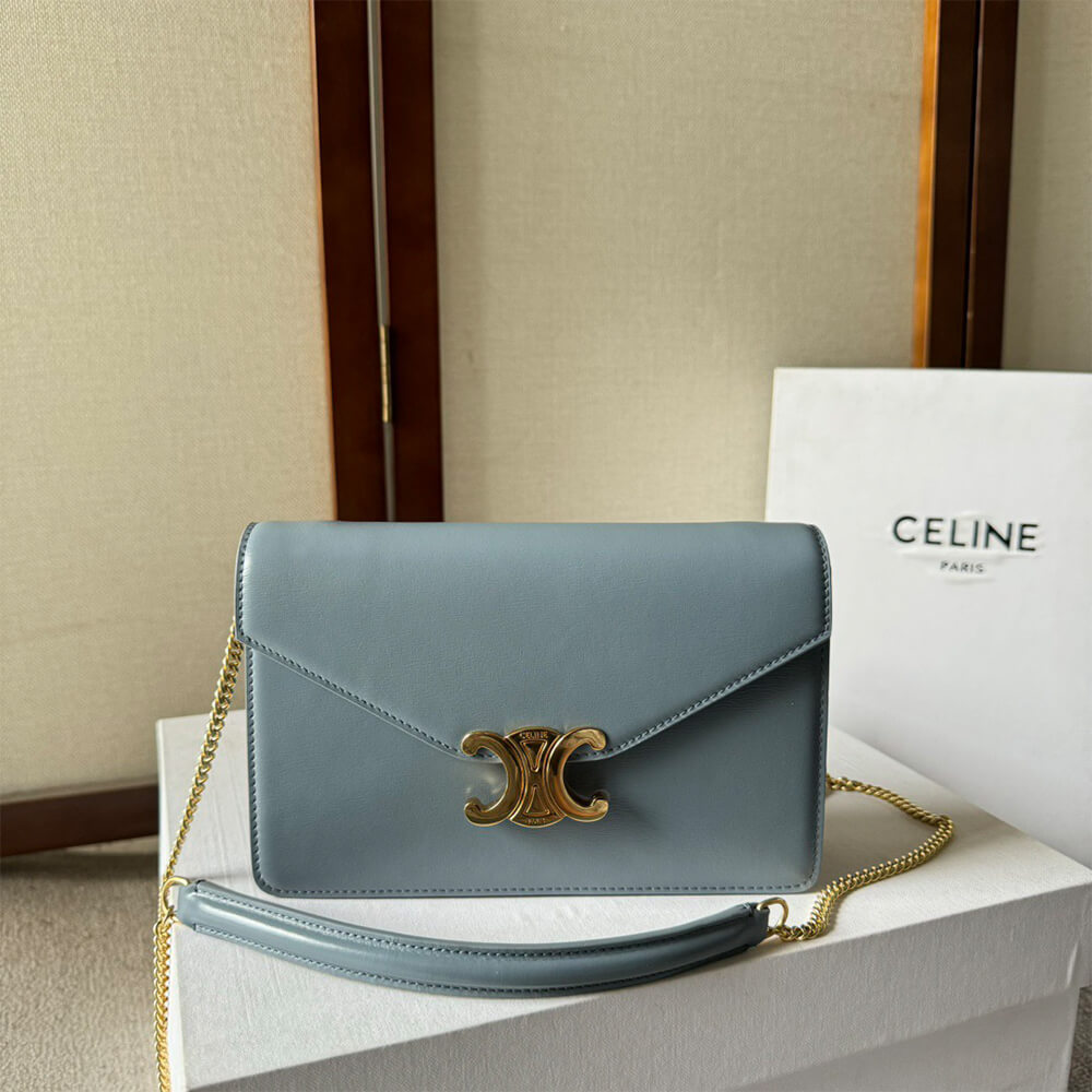 Celine Wallet On Chain Margo Bag in Shiny Calfskin