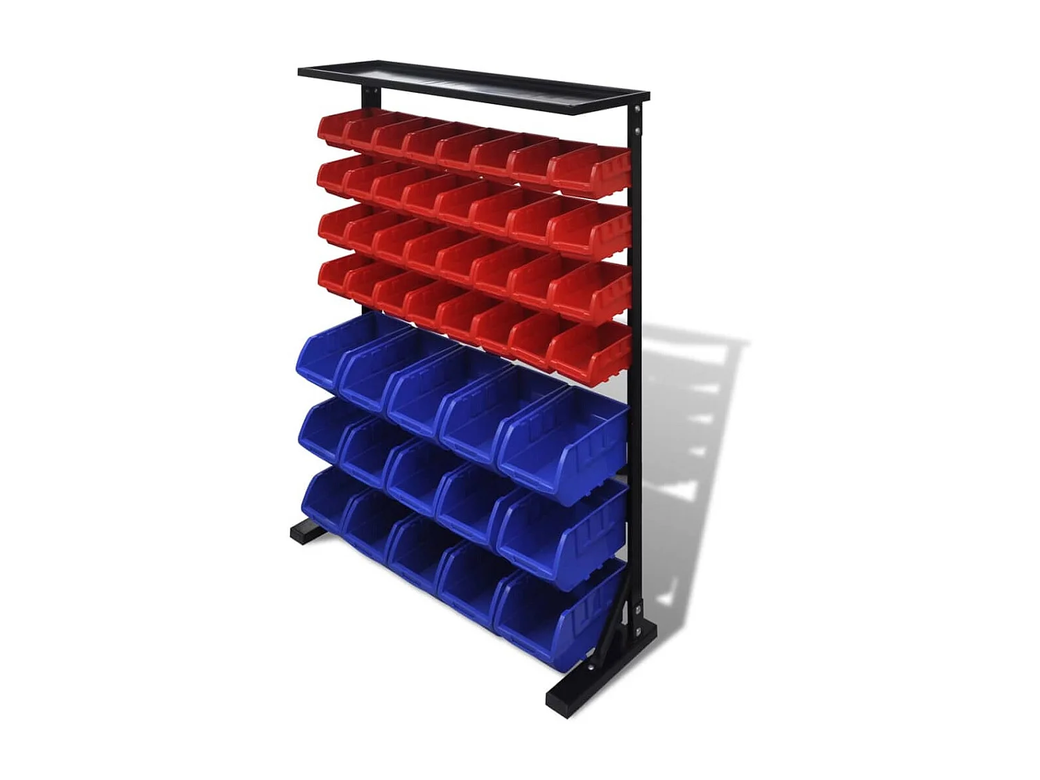 Étagère à outils de garage Bleu et rouge OFR96337 BonneVie Meuble