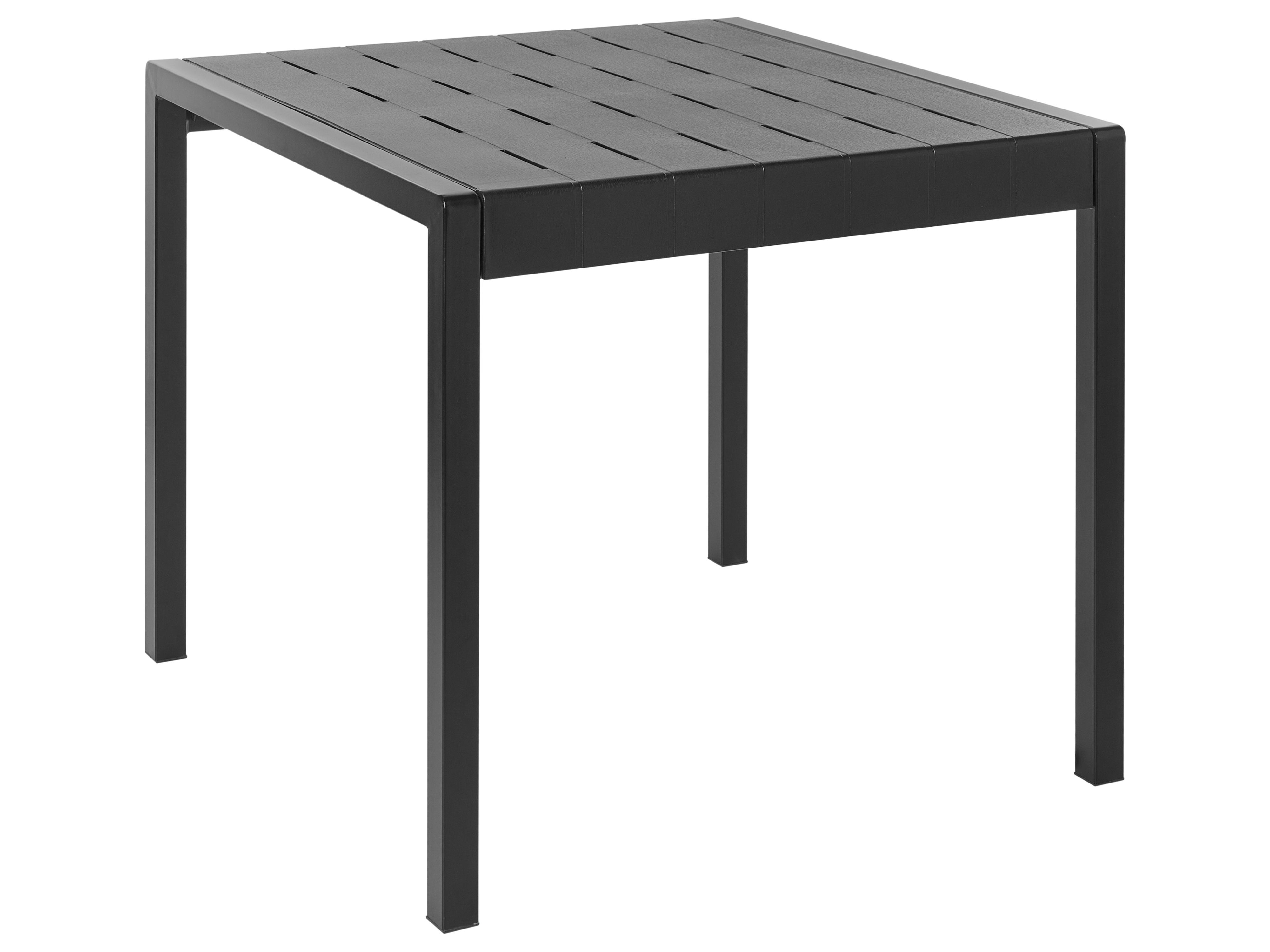 Garden Dining Table BARTICA 81 cm 84 cm Black
