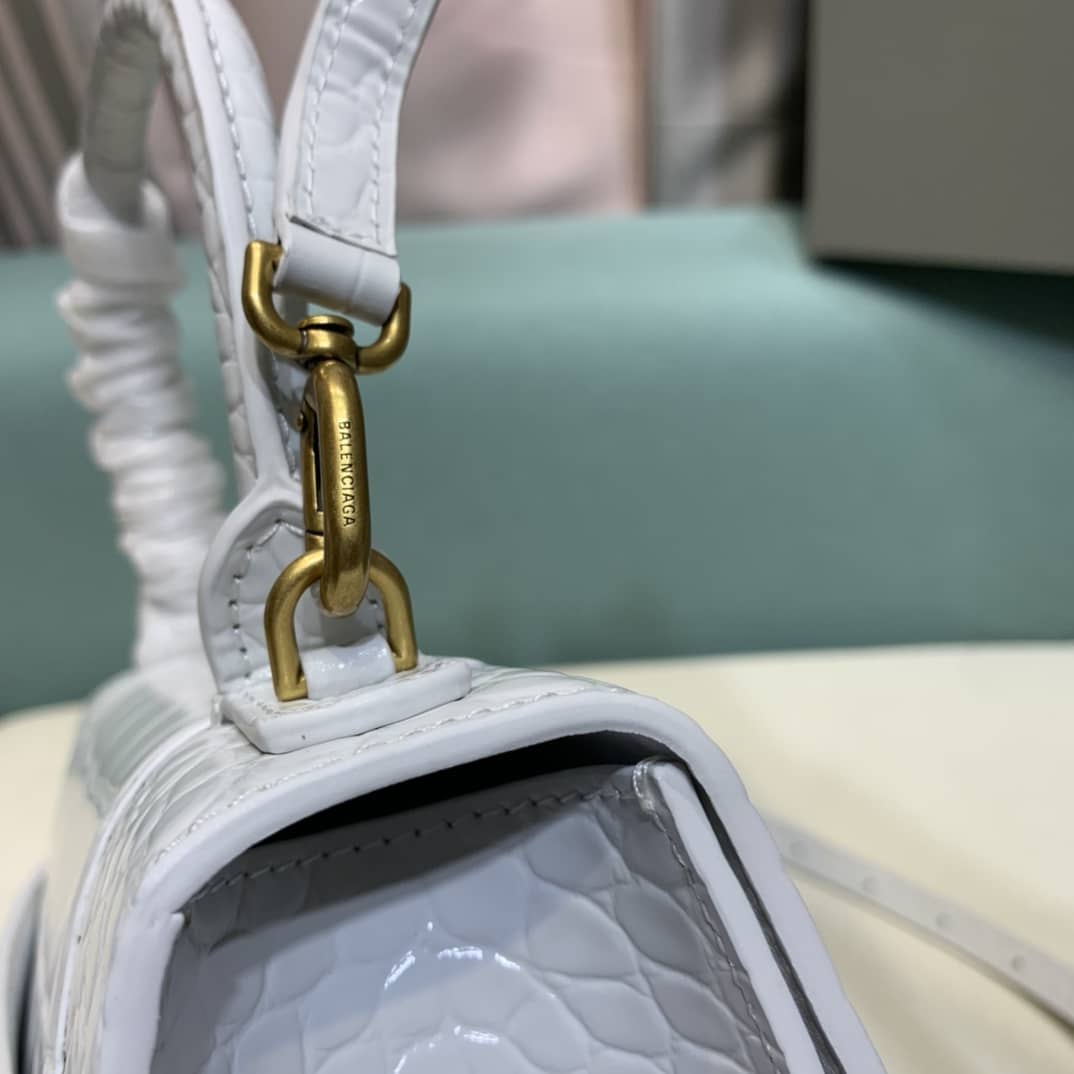 Balenciaga Hourglass Leather Top Handle Replica Bag - Replicaclubs