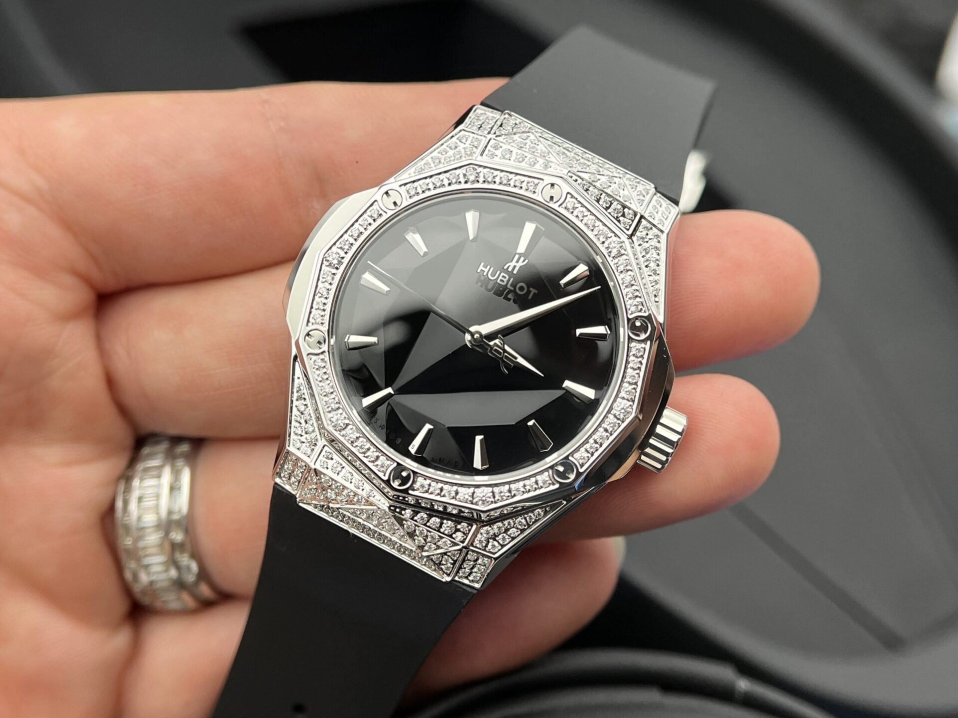 Hublot Replica Watch Classic Fusion Orlinski Black Dial Rubber Strap HB Factory 40mm - Elite Watch Atelier