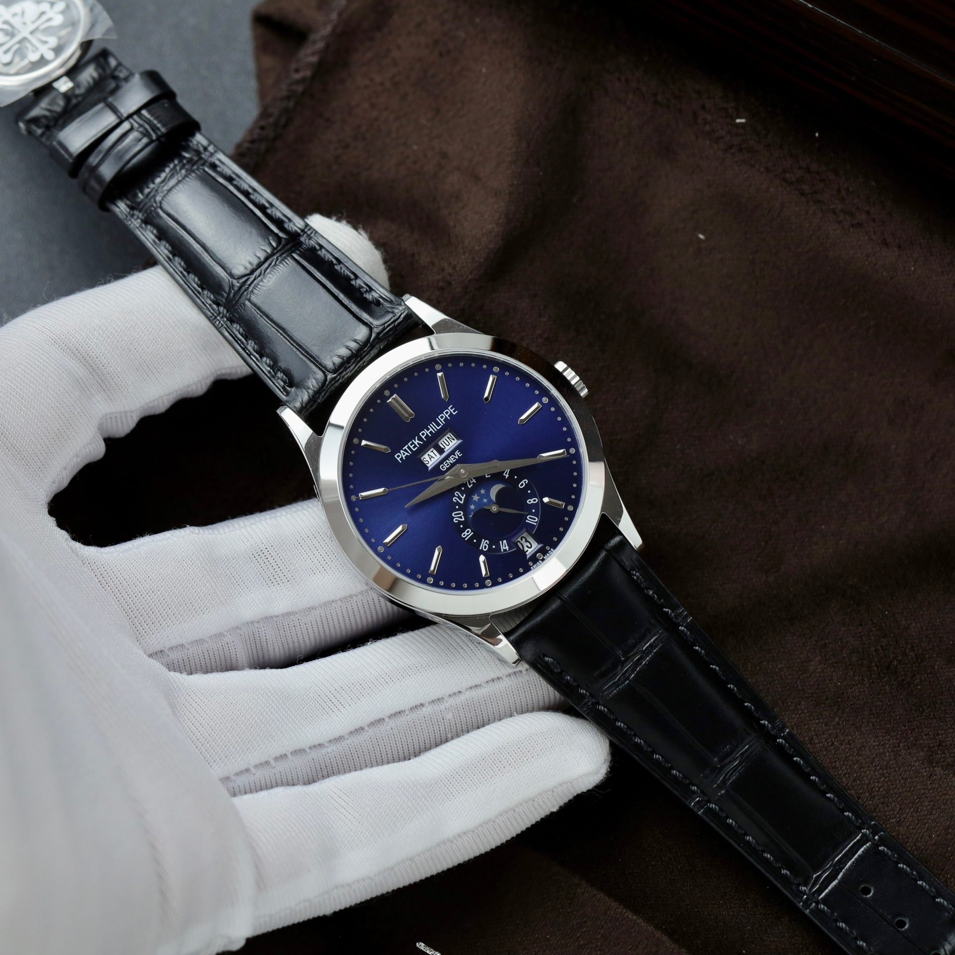 Patek Philippe Replica Watch Complications 5396G Dial Blue 38.5mm - Elite Watch Atelier