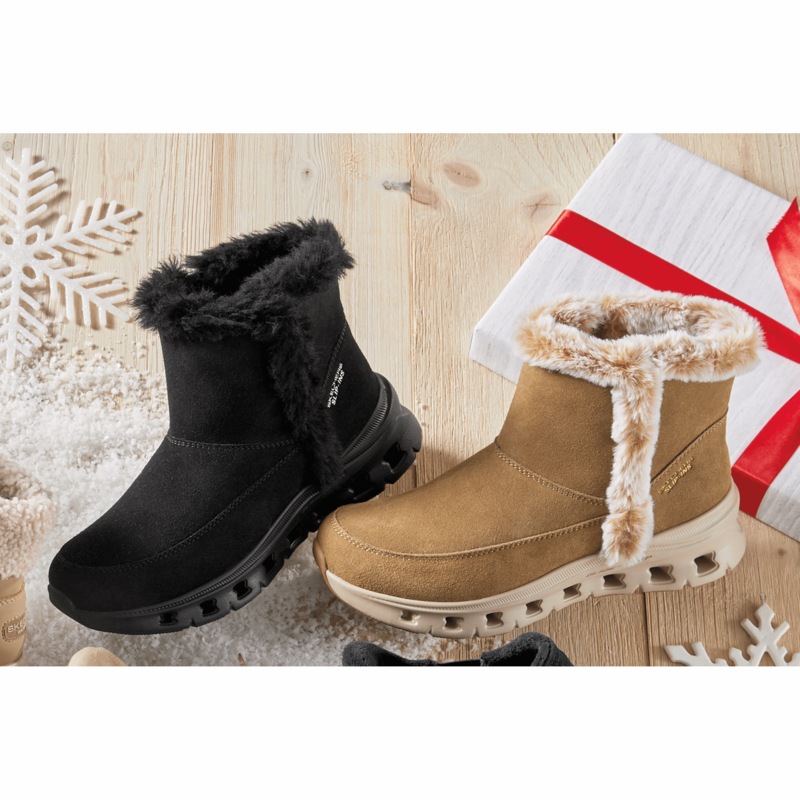 Skechers Women's Slip-Ins Glide Step Pro Cozy Wish Boot - MIDNIGHT VELVET CATALOG