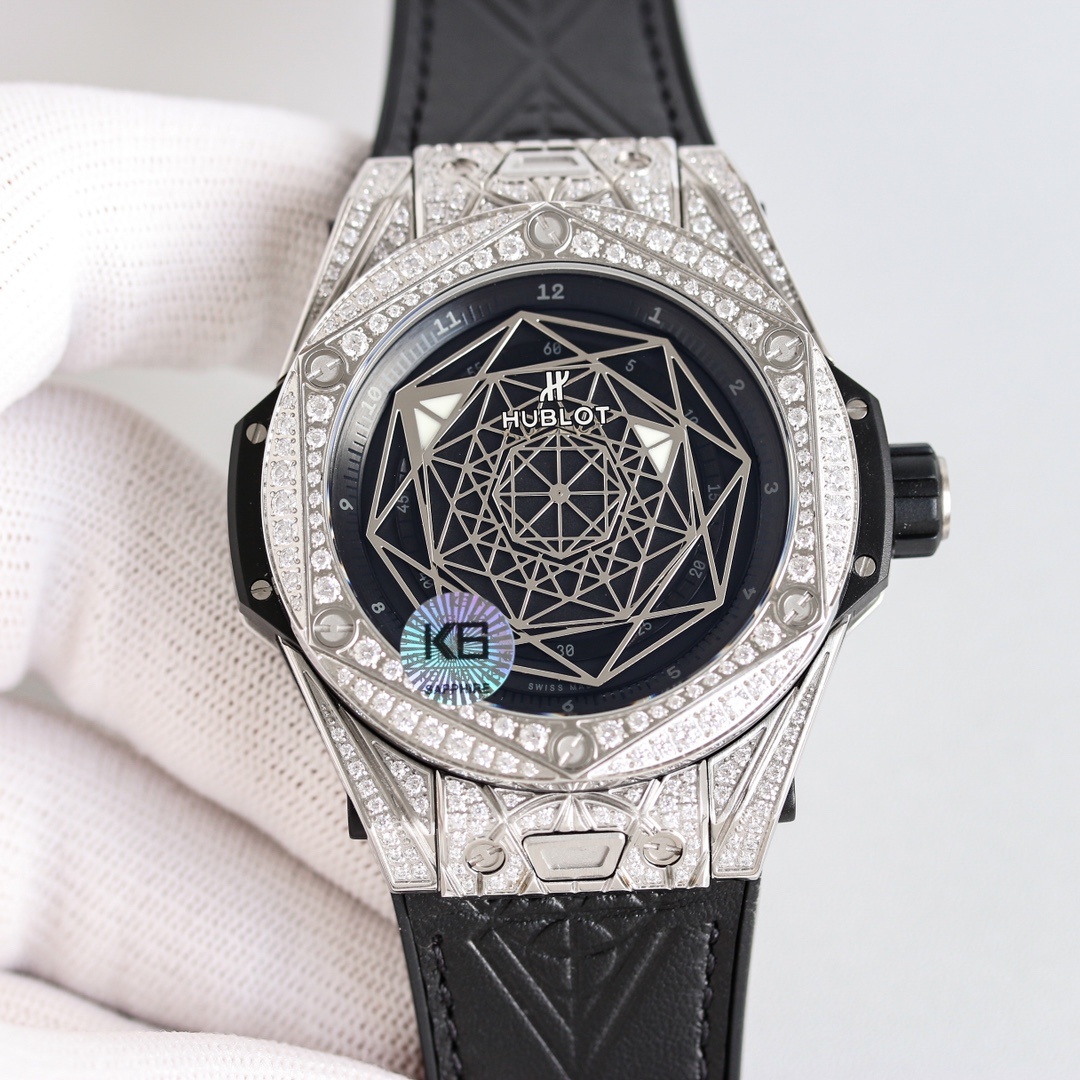 Hublot Big Bang Sang Bleu 45mm Automatic Men's Watch(1:1 replica) - Elite Watch Atelier
